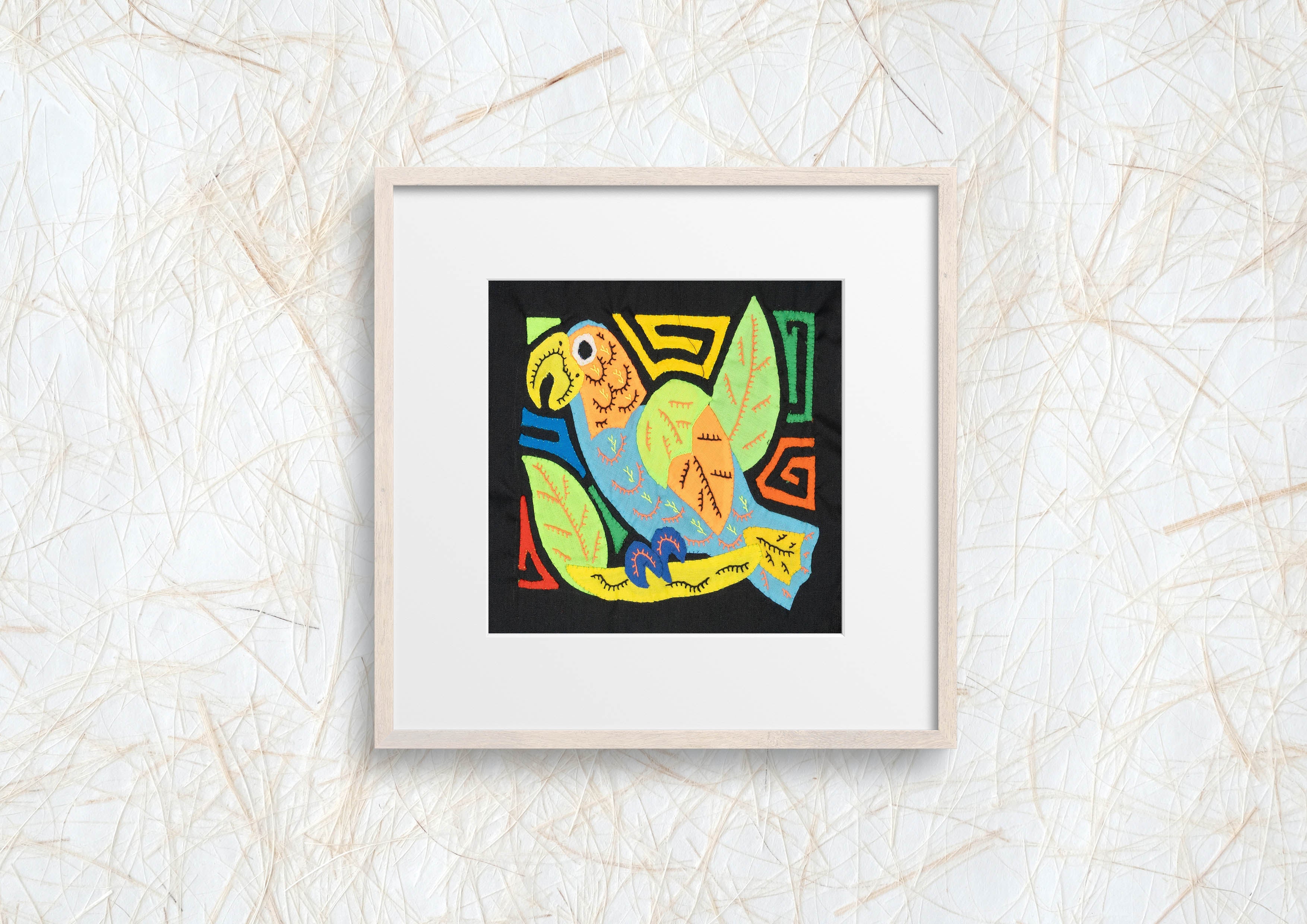 Multicolor Blue And Orange Bird Molita