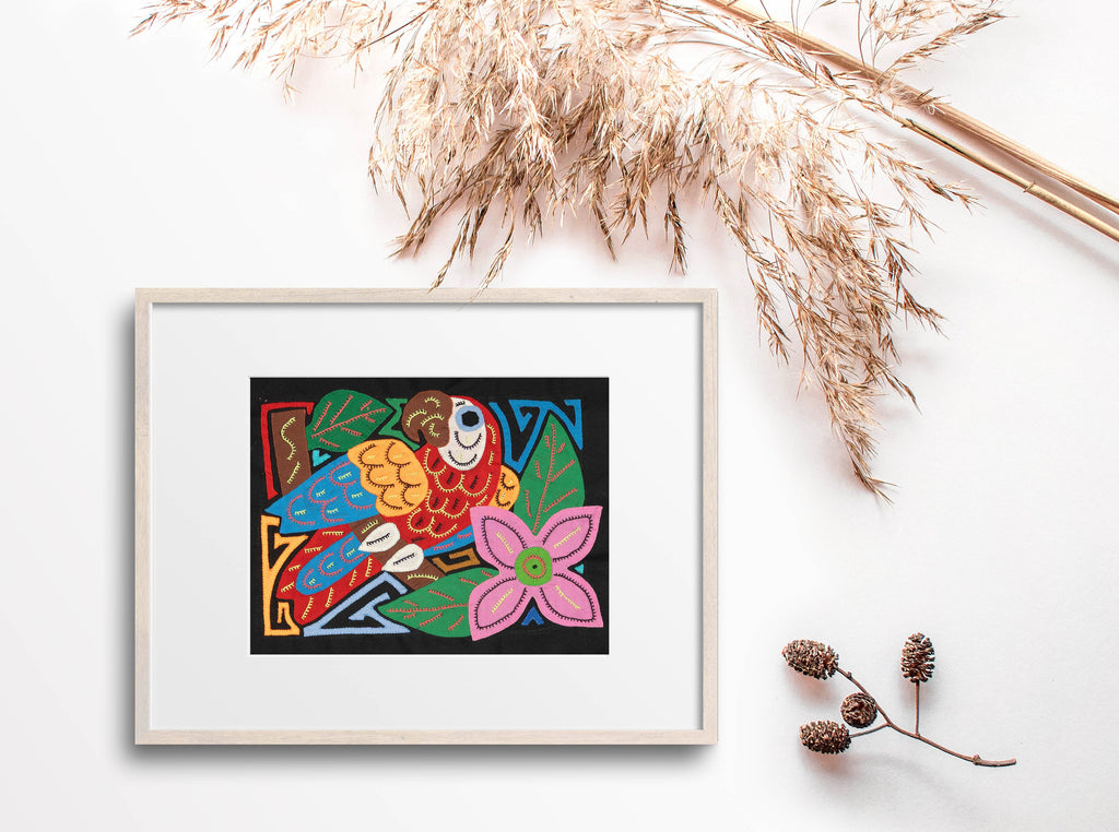 Multicolor Bird Red And Blue Molita