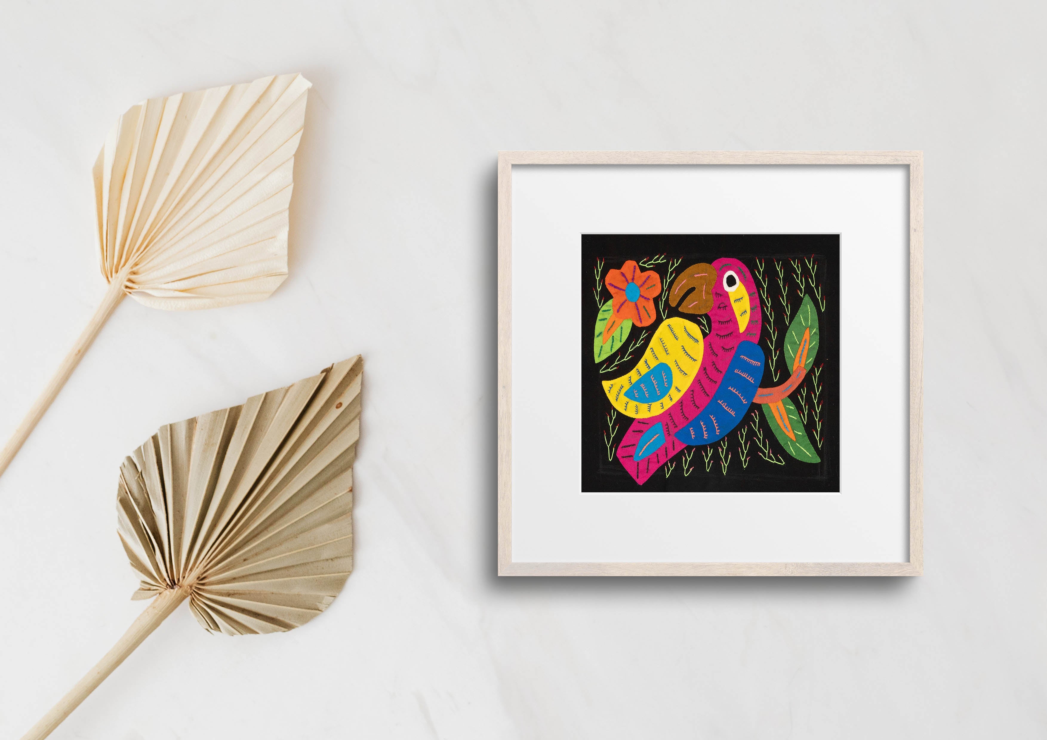 Multi-Color Parrot Bird Blue And Red Molita