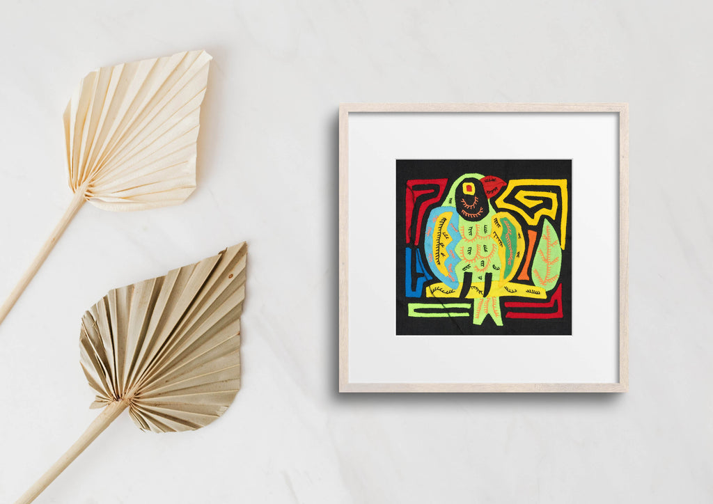 Multicolor Yellow Green And Red Bird Molita