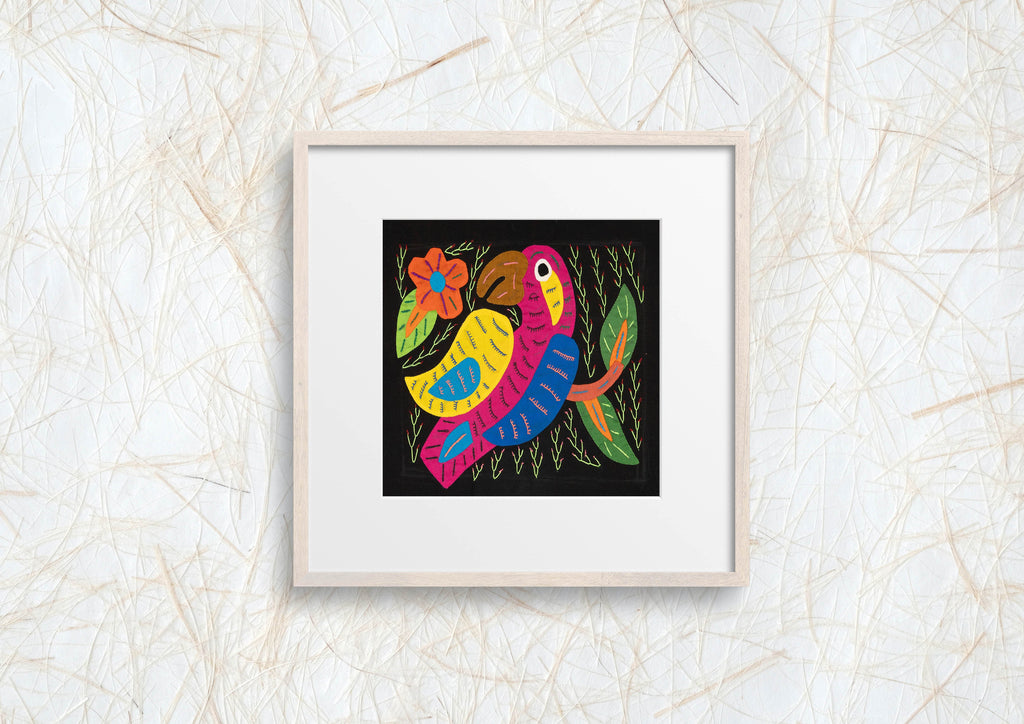 Multi-Color Parrot Bird Blue And Red Molita