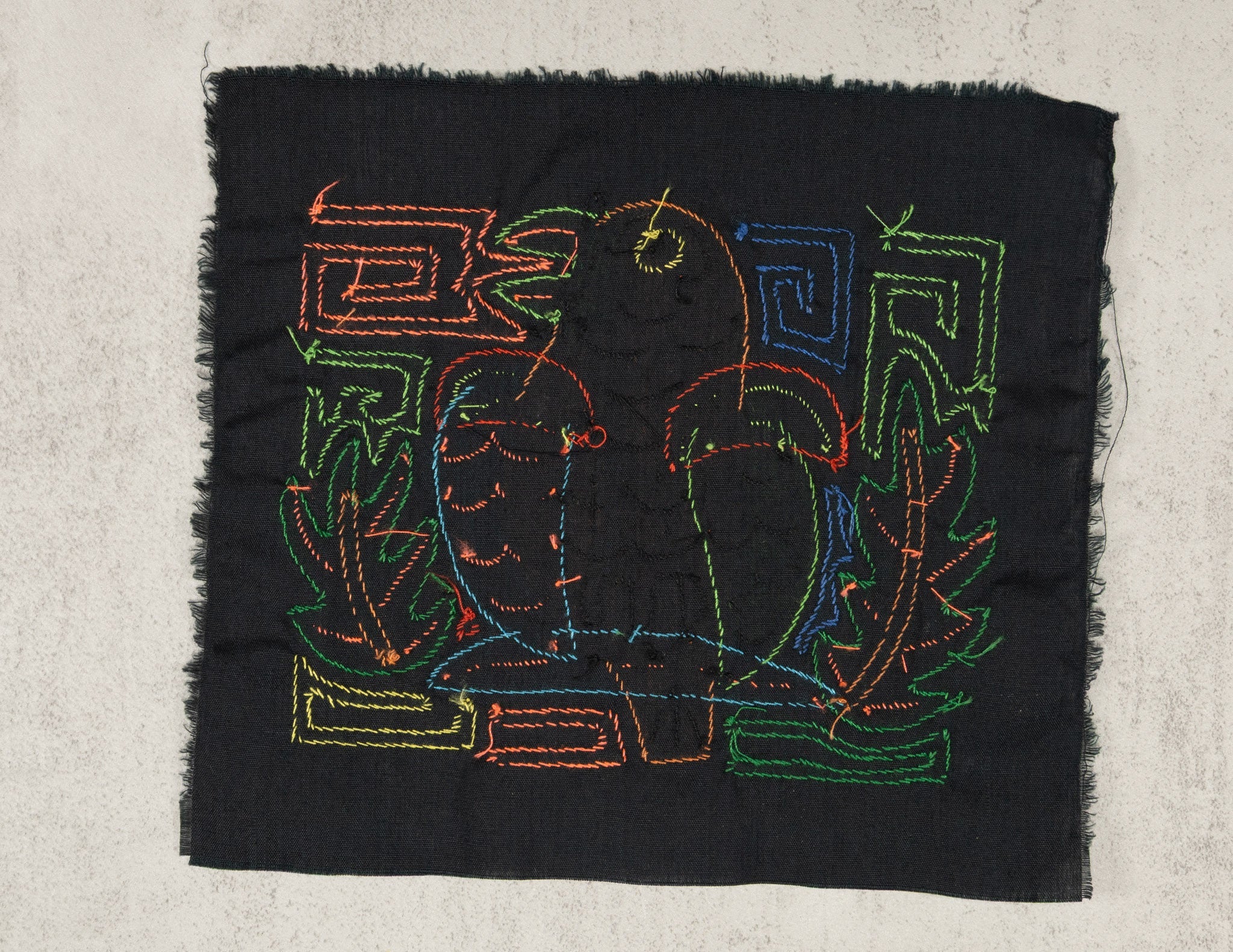 Multicolor Orange Red And Green Bird Molita