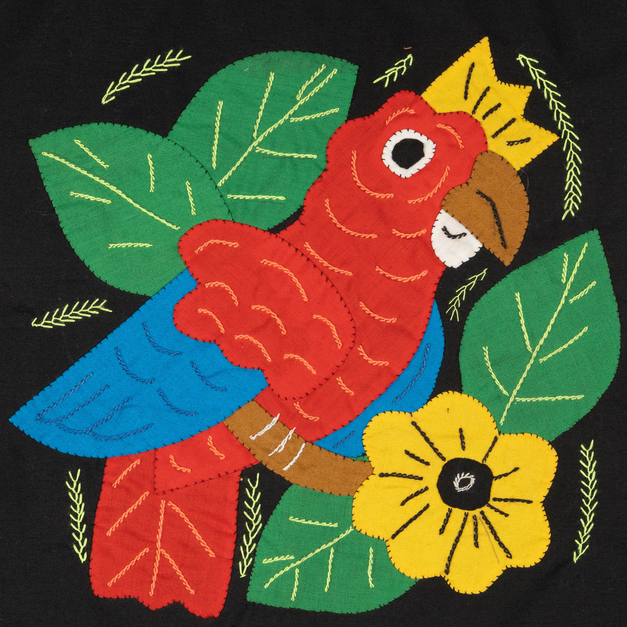 Multi-Color Bird Red And Blue Molita