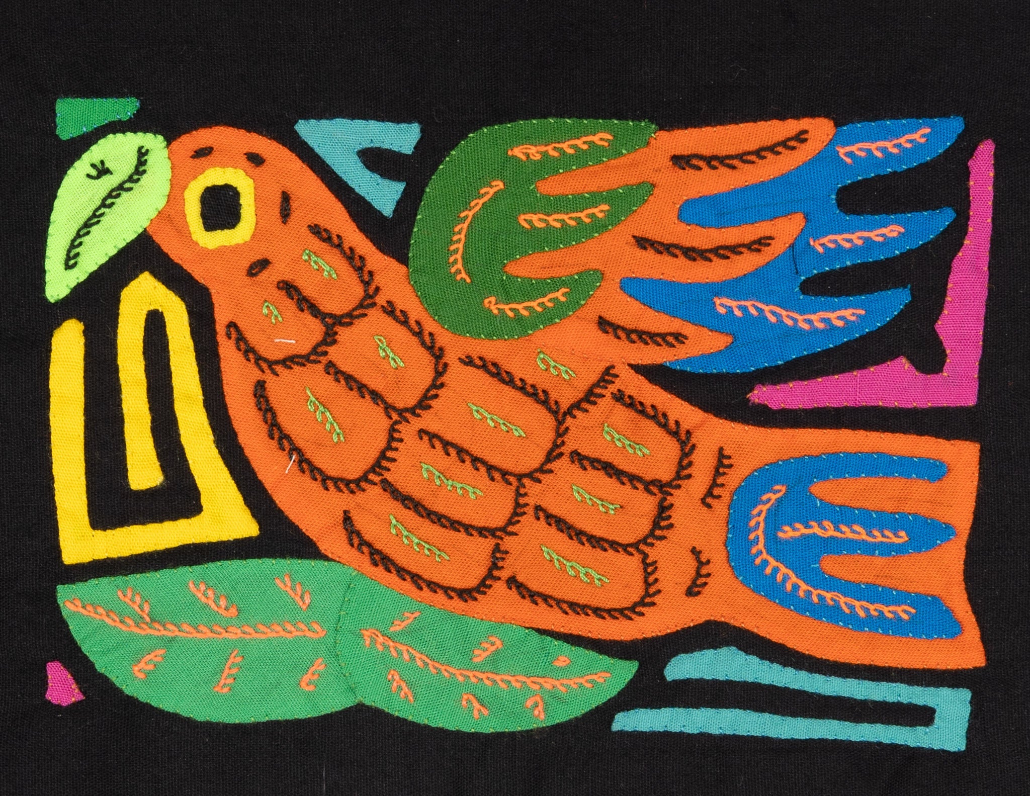 Multicolor Orange Blue And Green Bird Molita