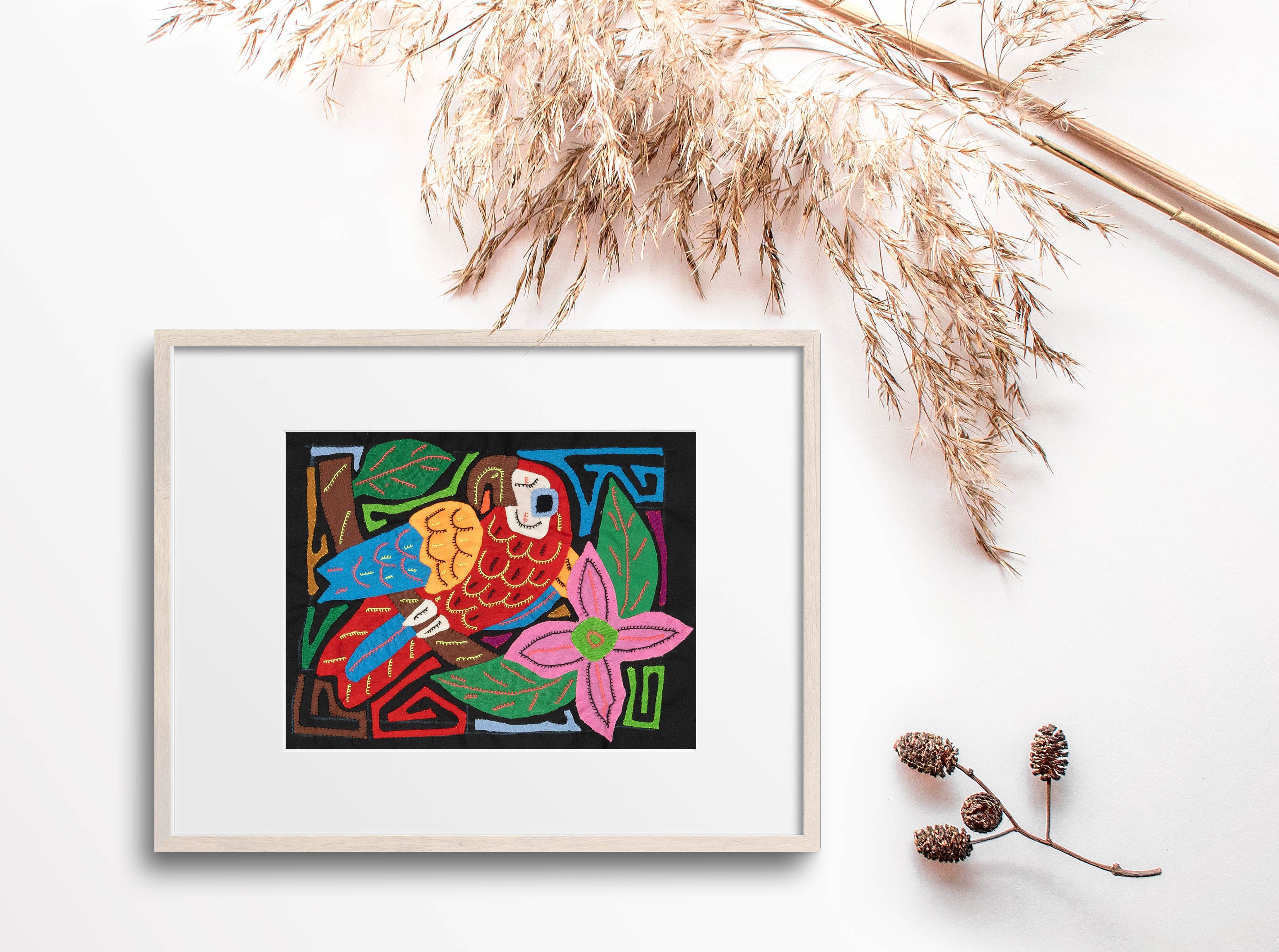 Multi-Color Bird Red And Blue Molita