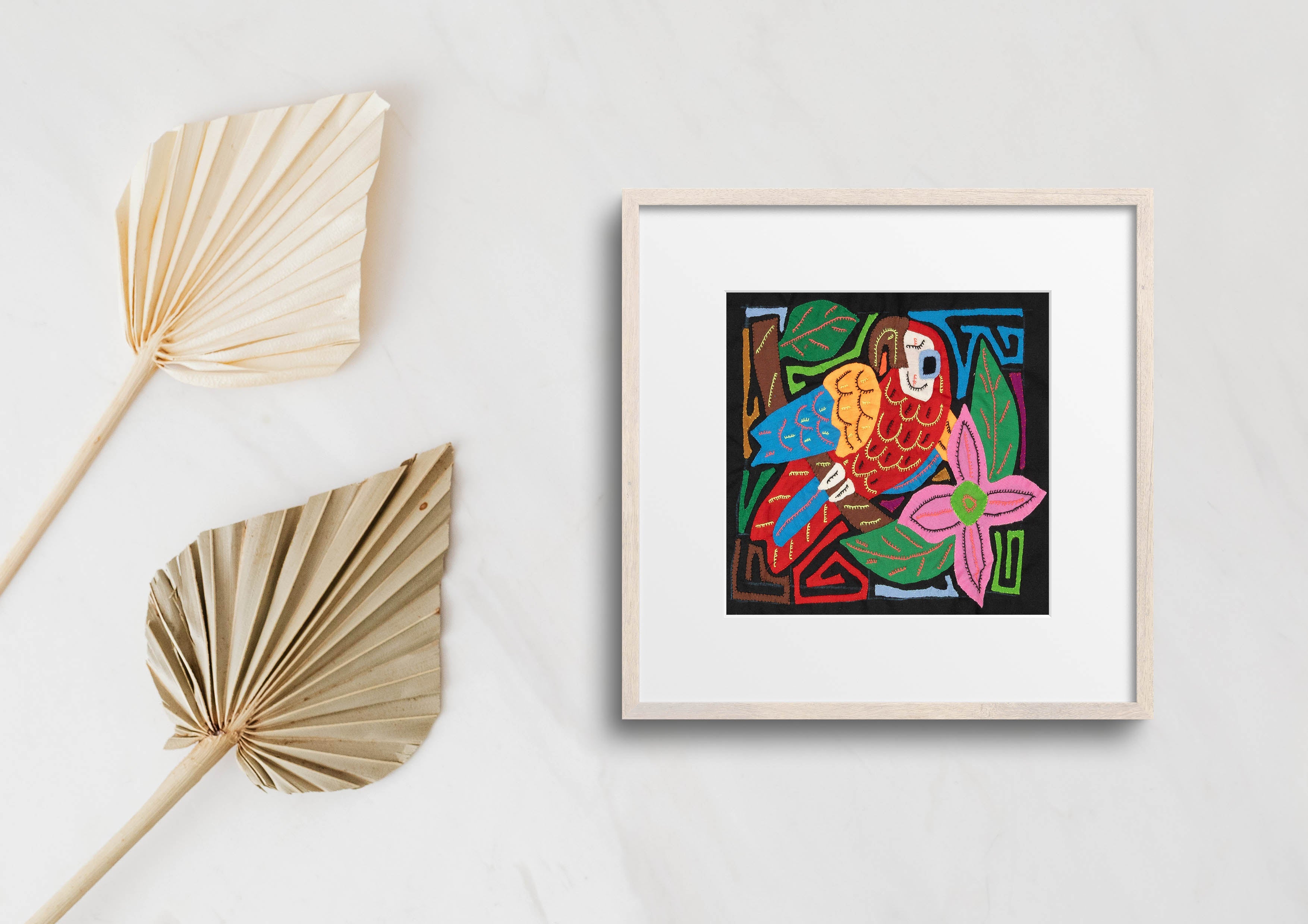 Multi-Color Bird Red And Blue Molita