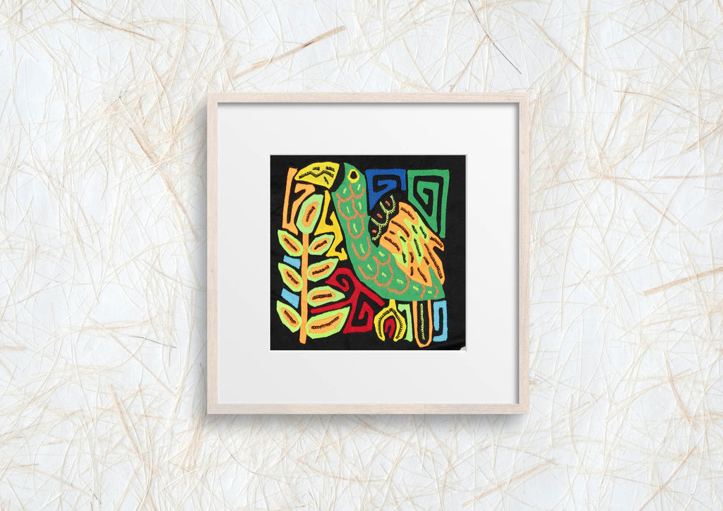 Multicolor Orange And Green Bird Molita