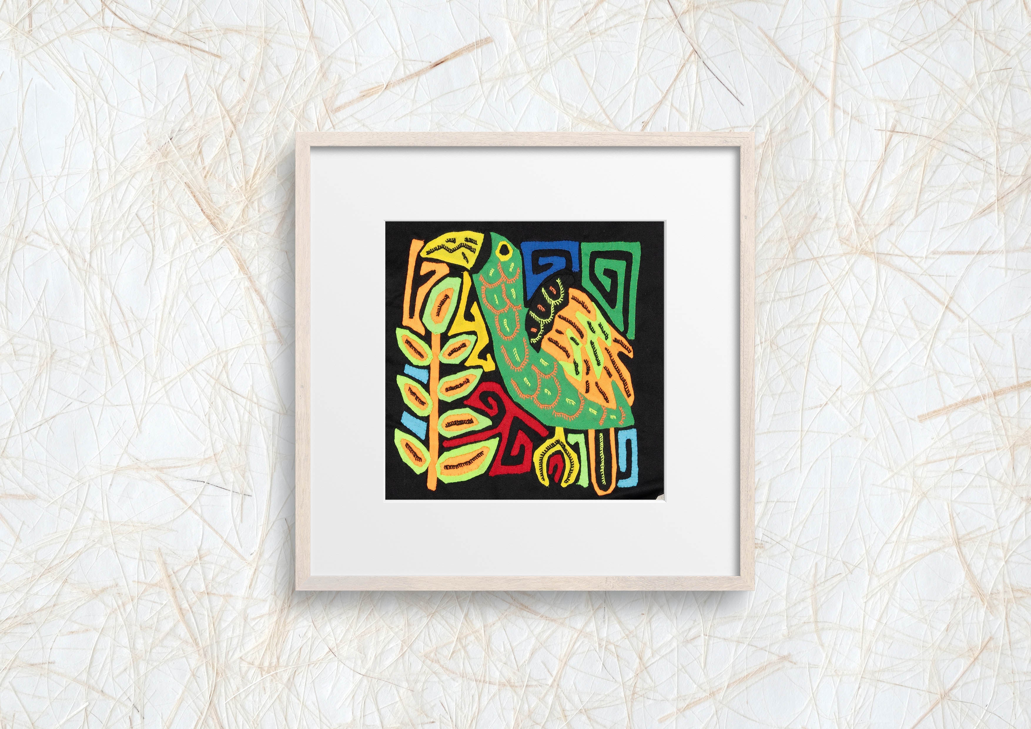Multicolor Orange And Green Bird Molita