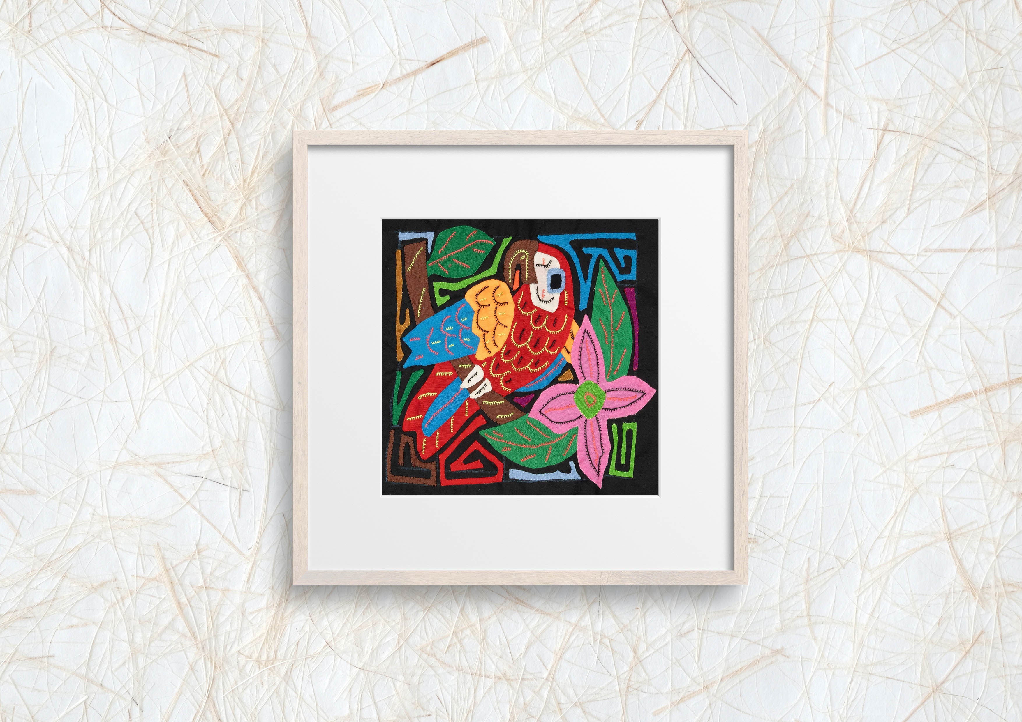 Multi-Color Bird Red And Blue Molita