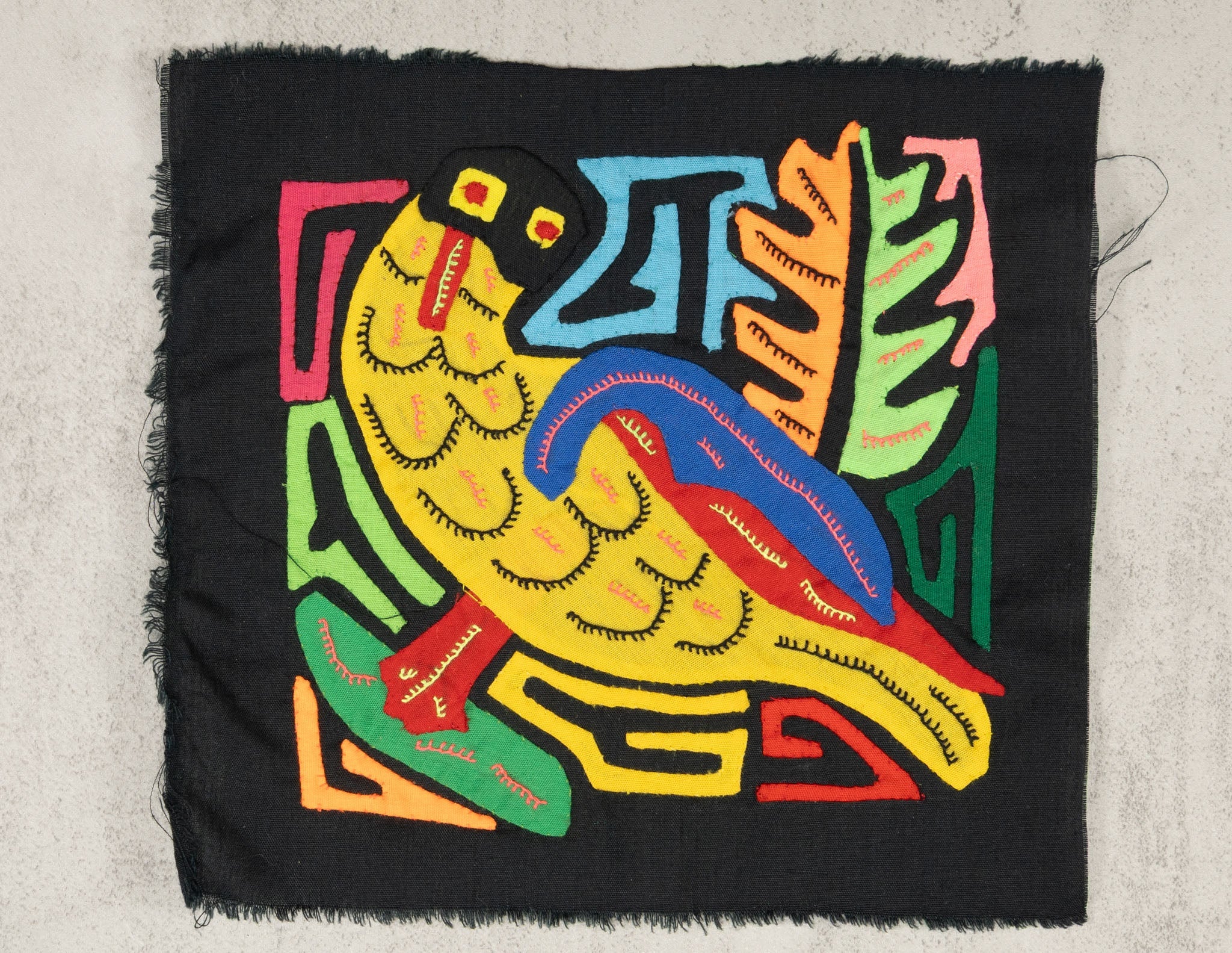 Multicolor Yellow Red And Blue Bird Molita