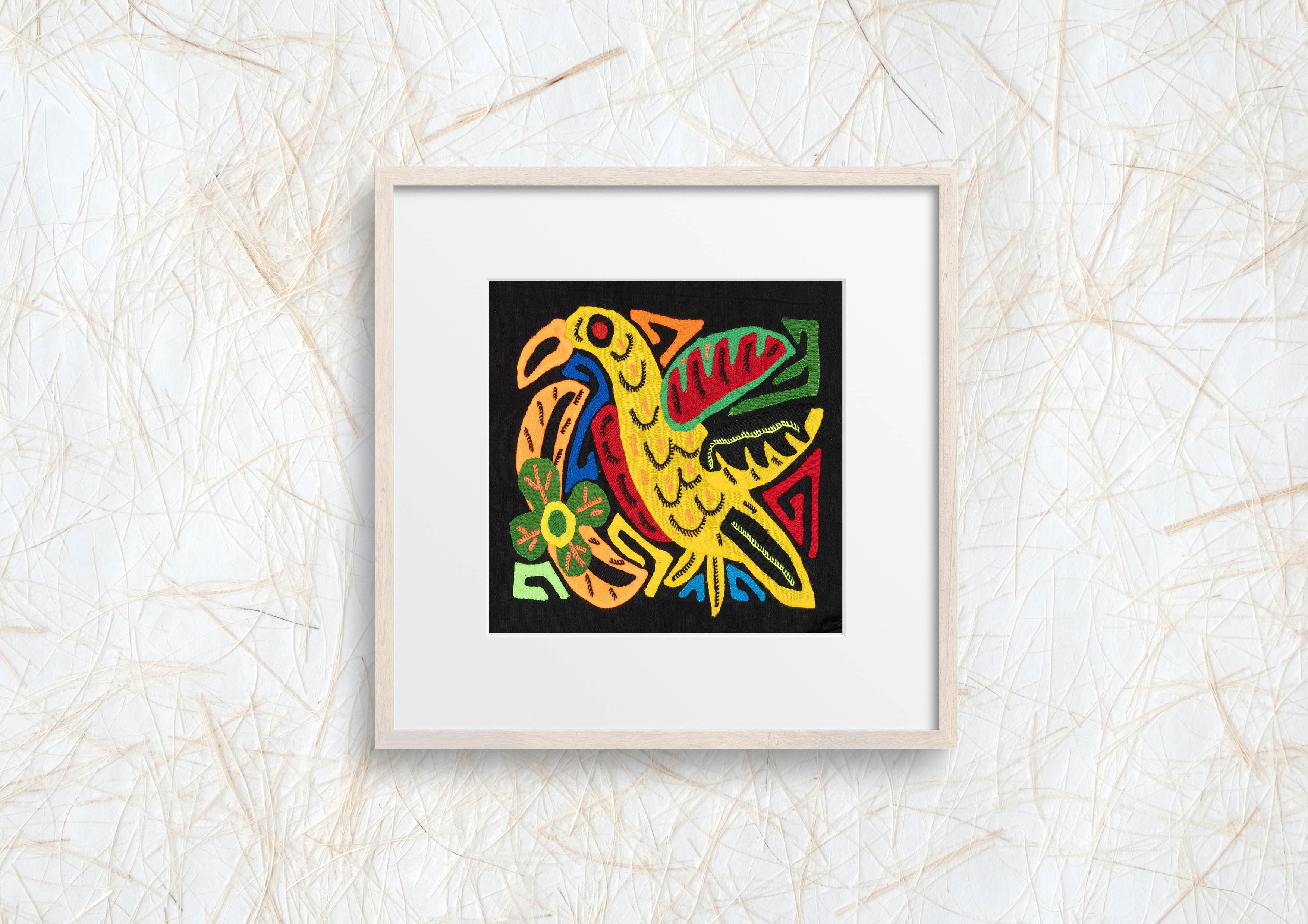 Multicolor Yellow Orange And Red Bird Molita