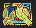 Multicolor Orange Red And Green Bird Molita