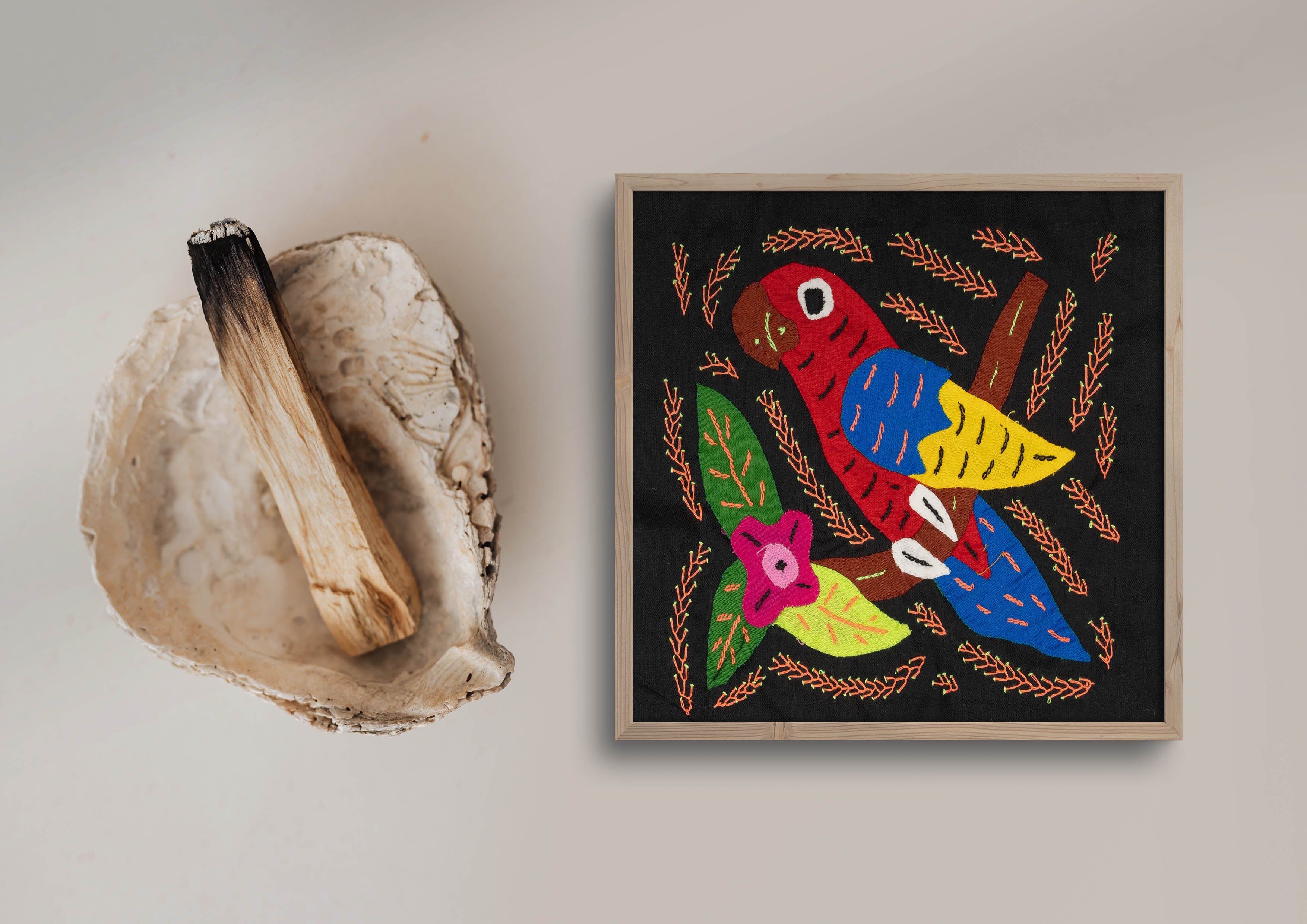 Multi-Color Parrot Bird Red And Blue Molita