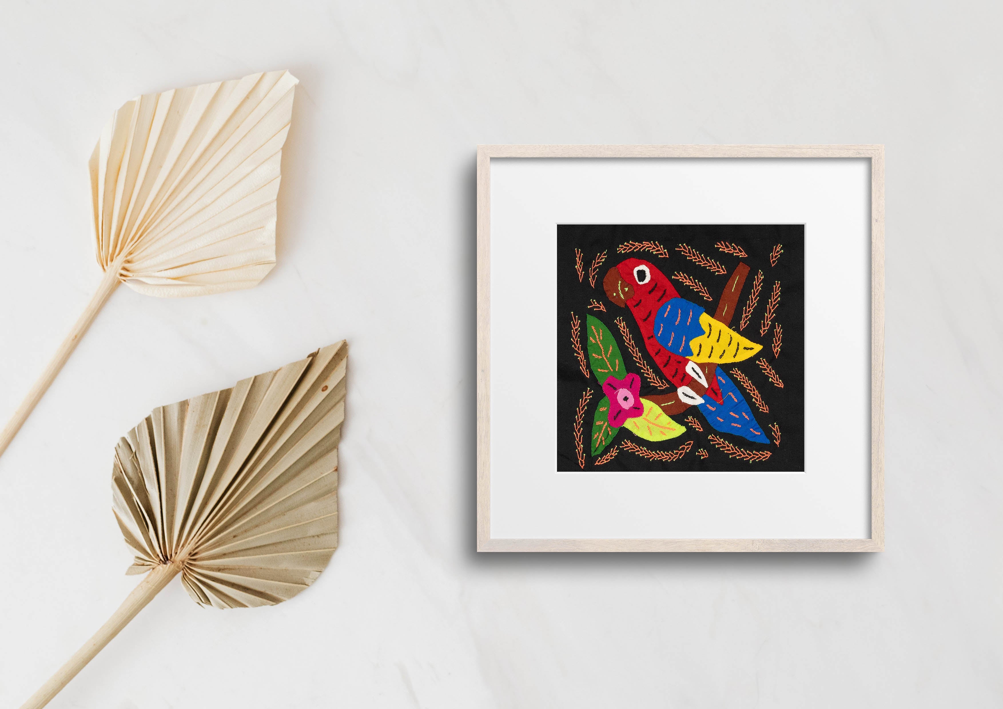 Multi-Color Parrot Bird Red And Blue Molita