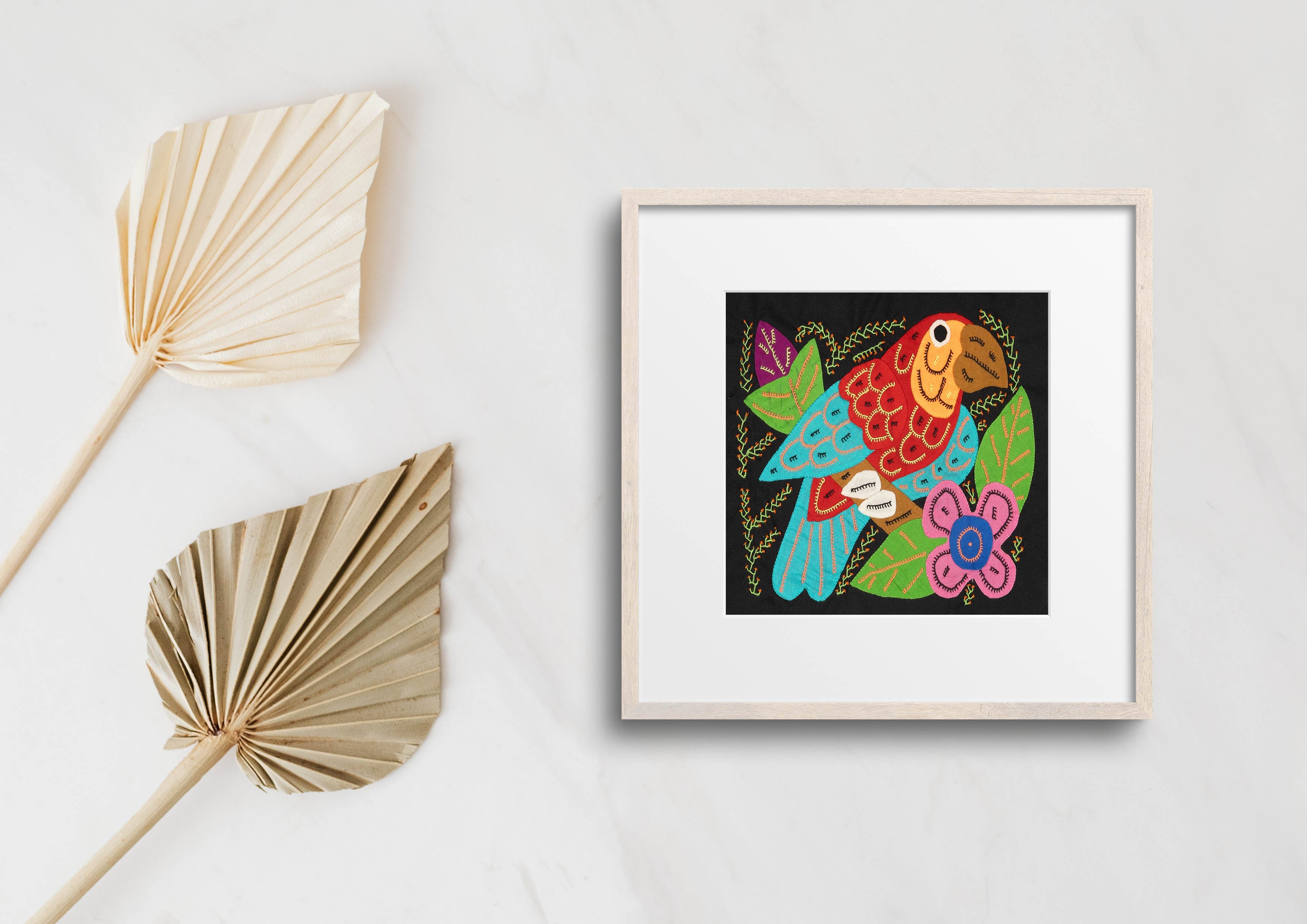Multi-Color Parrot Bird Red And Blue Molita