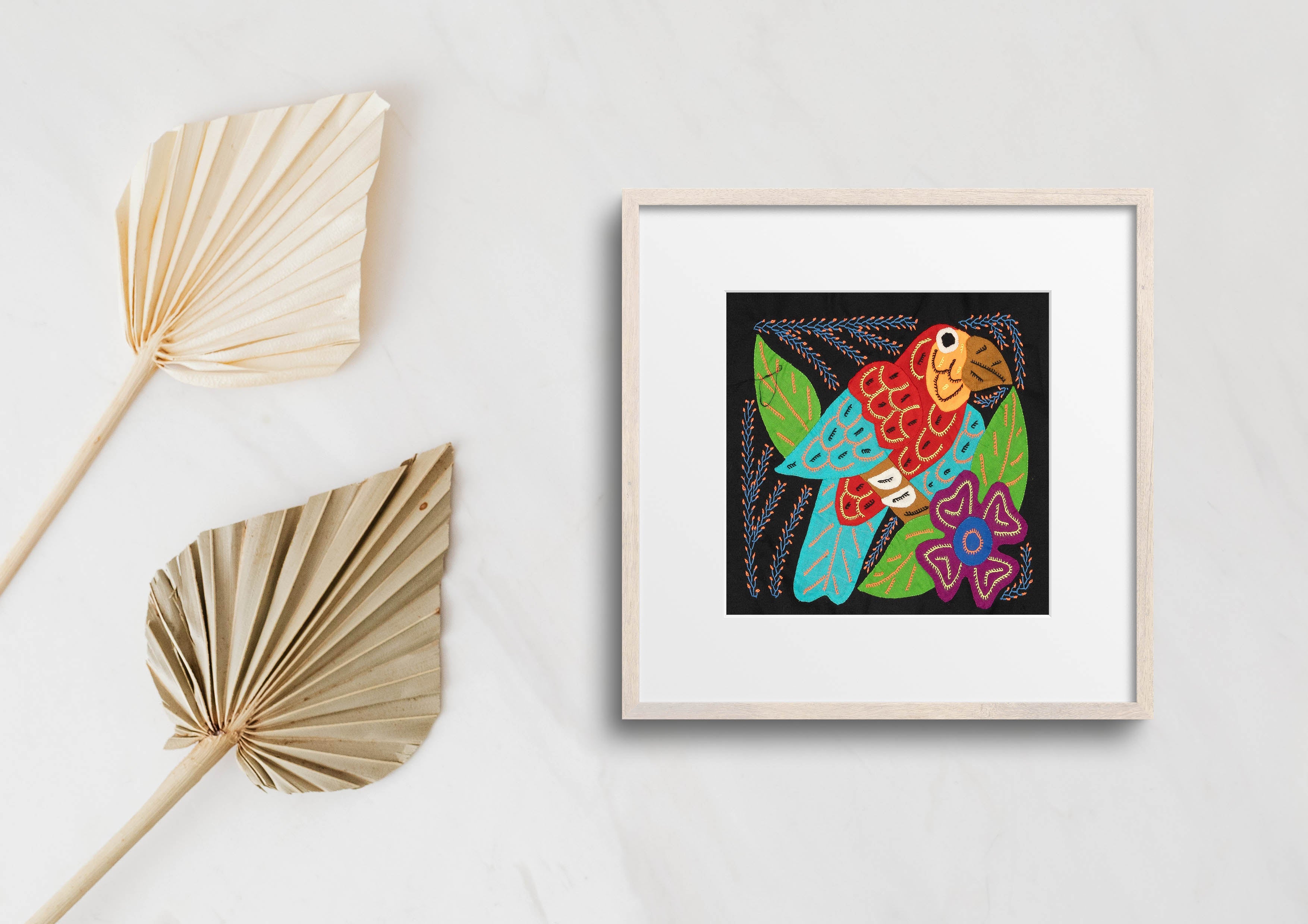 Multi-Color Parrot Bird Red And Blue Molita