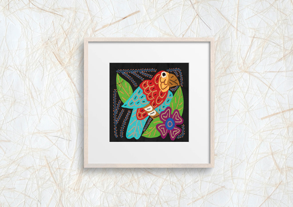 Multi-Color Parrot Bird Red And Blue Molita