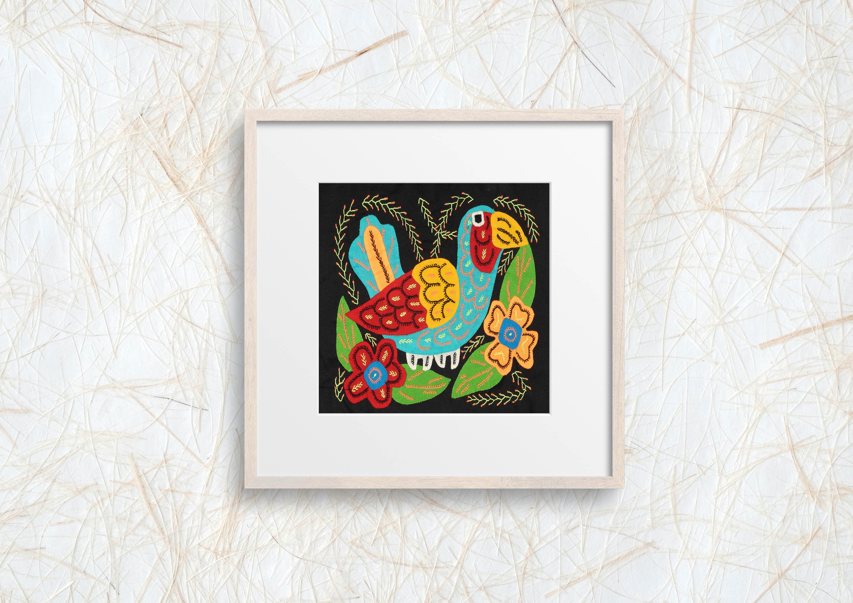 Multi-Color Bird Red And Blue Molita