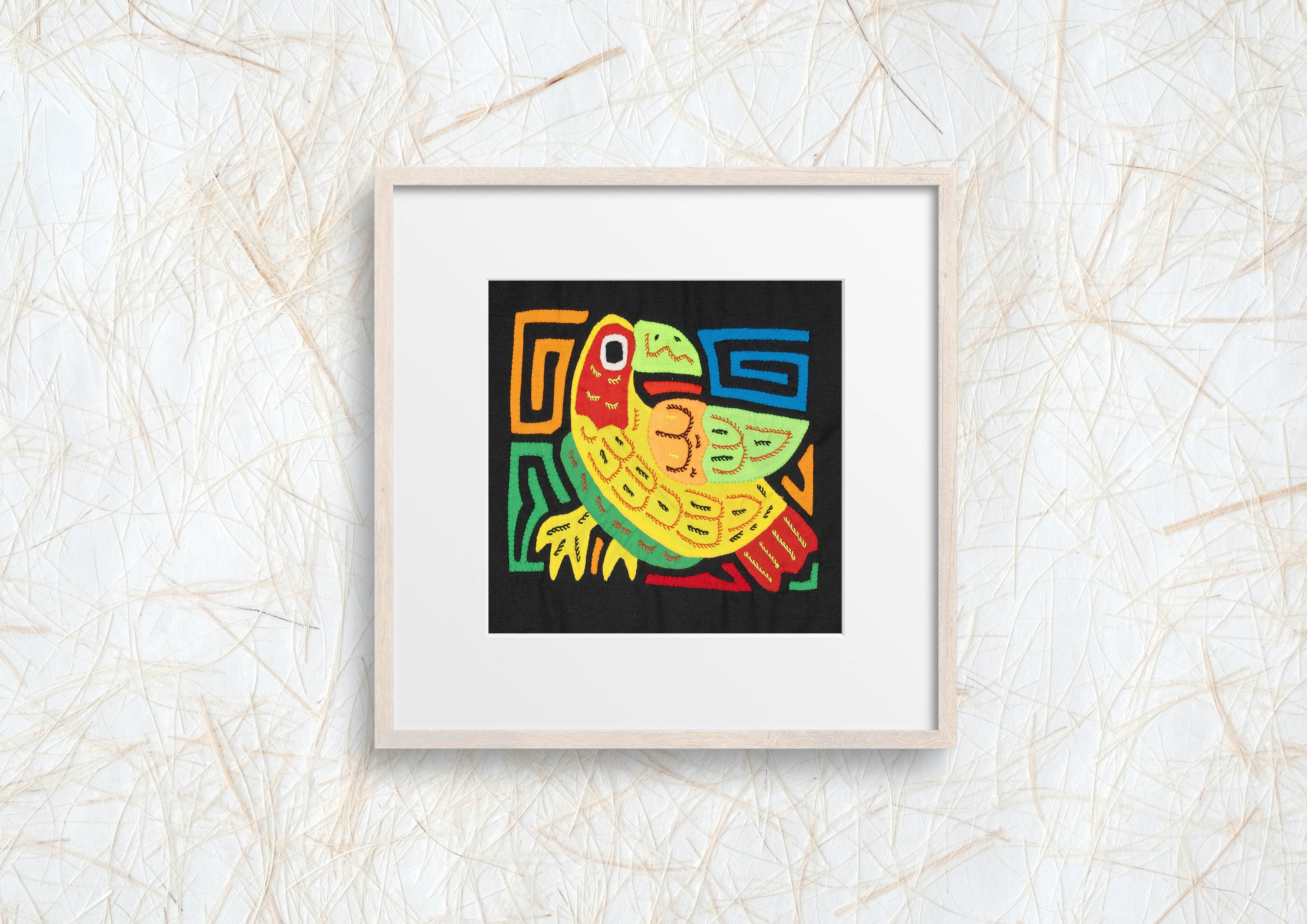 Multicolor Yellow Green And Red Bird Molita