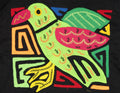 Multicolor Green And Red Bird Molita