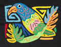 Multicolor Orange And Blue Molita