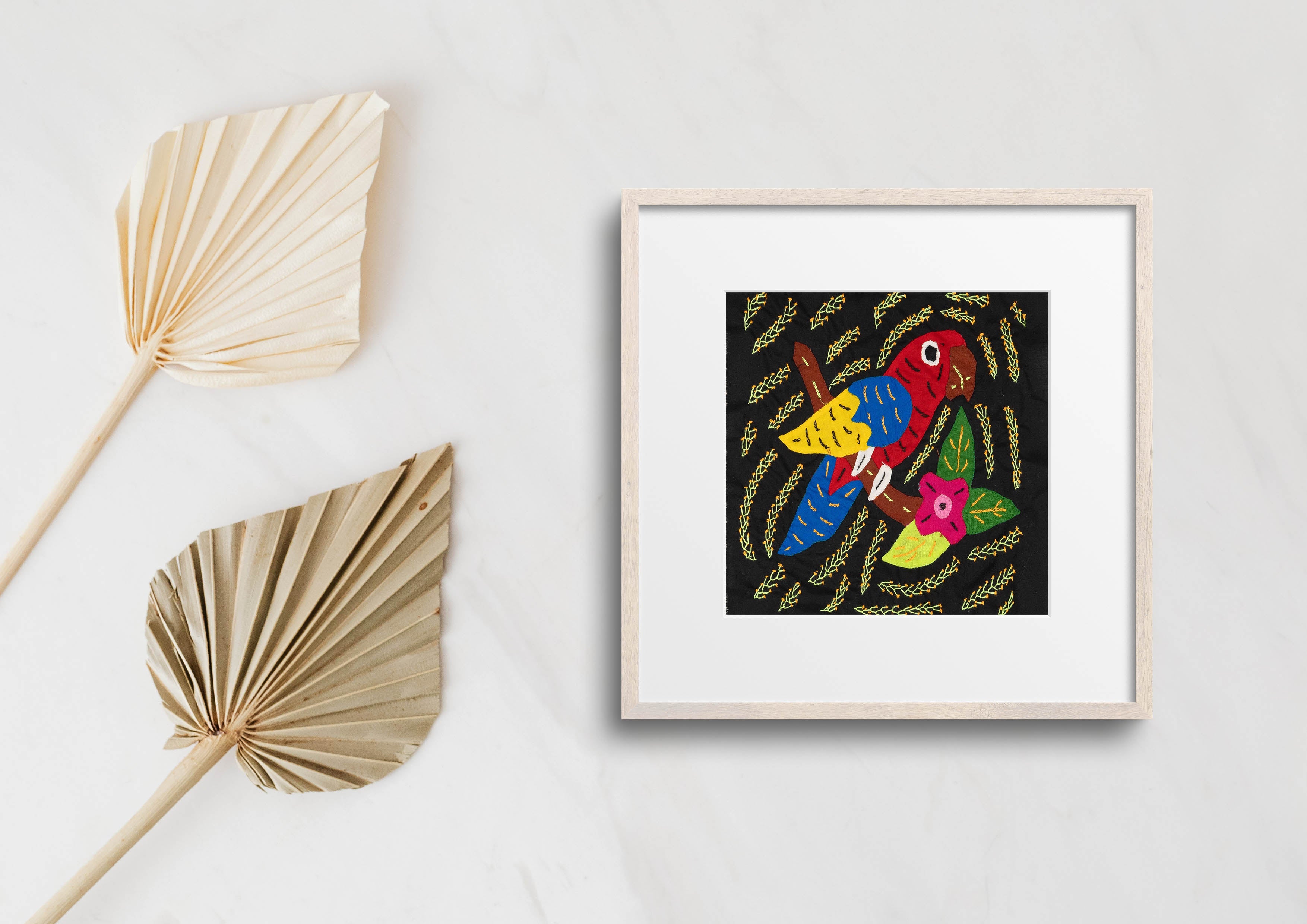Multi-Color Parrot Bird Red And Blue Molita