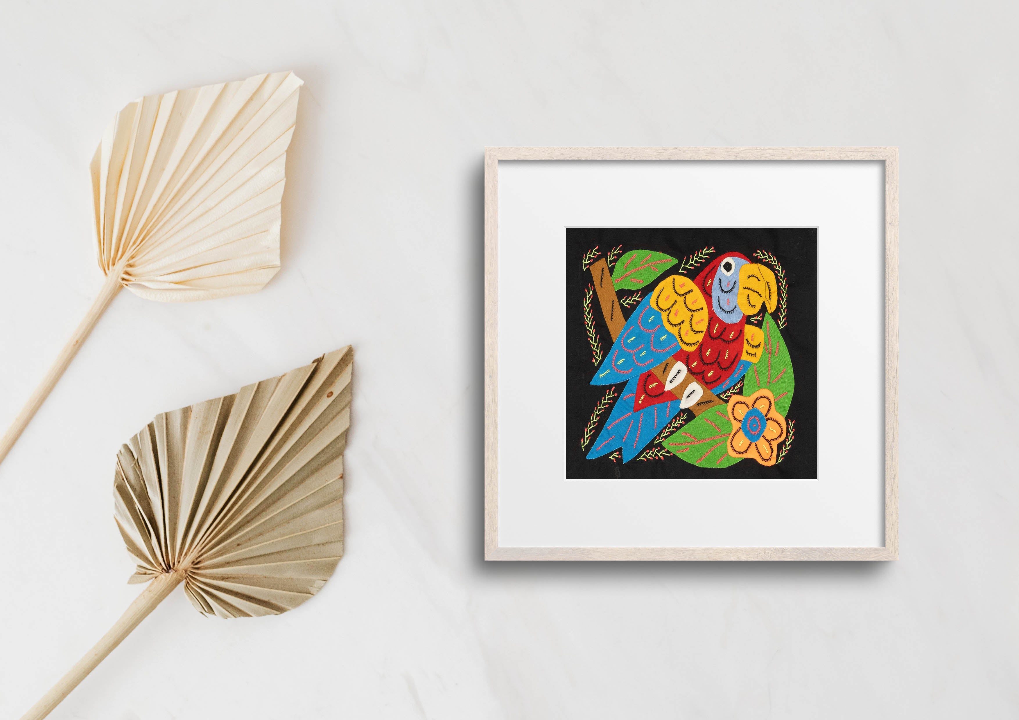 Multi-Color Parrot Bird Red And Blue Molita