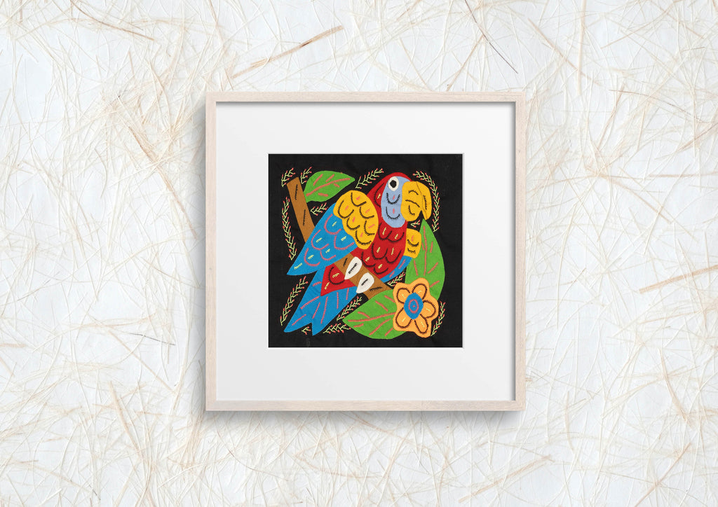 Multi-Color Parrot Bird Red And Blue Molita