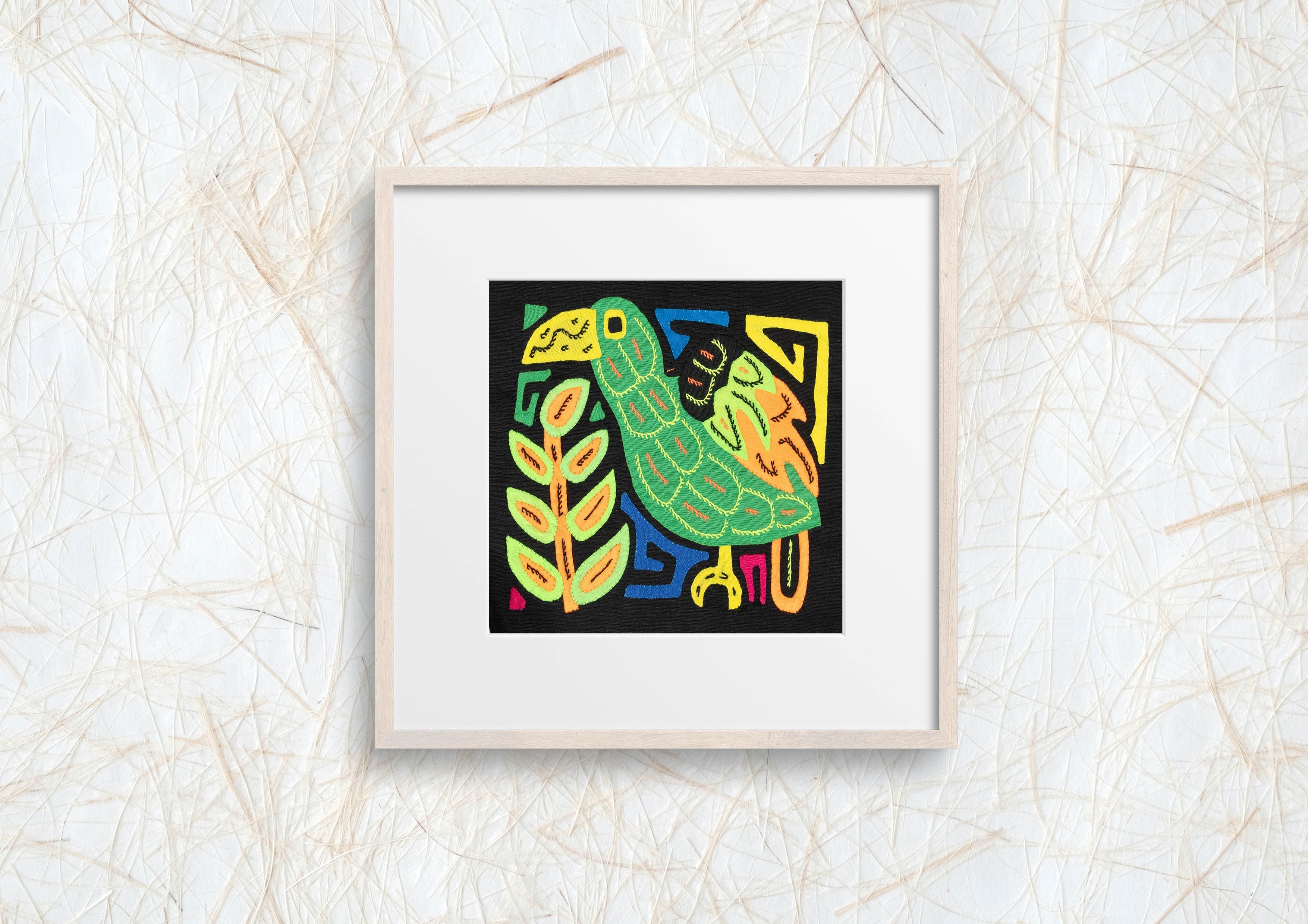 Multicolor Orange And Green Bird Molita