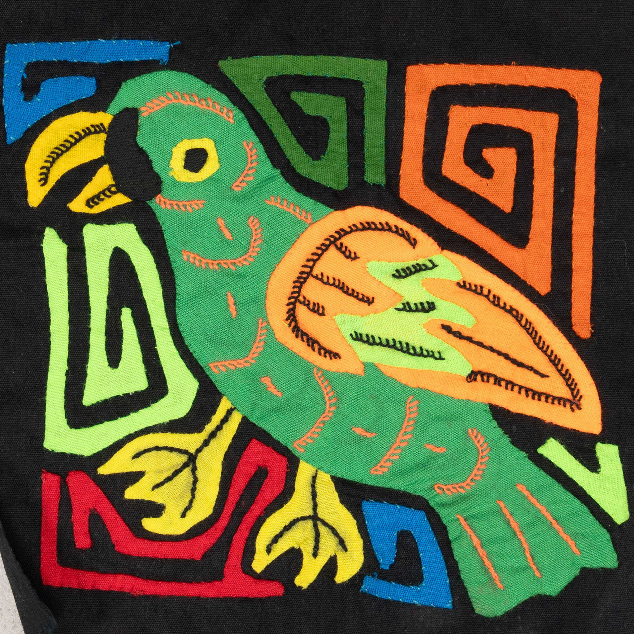 Multicolor Orange And Green Bird Molita