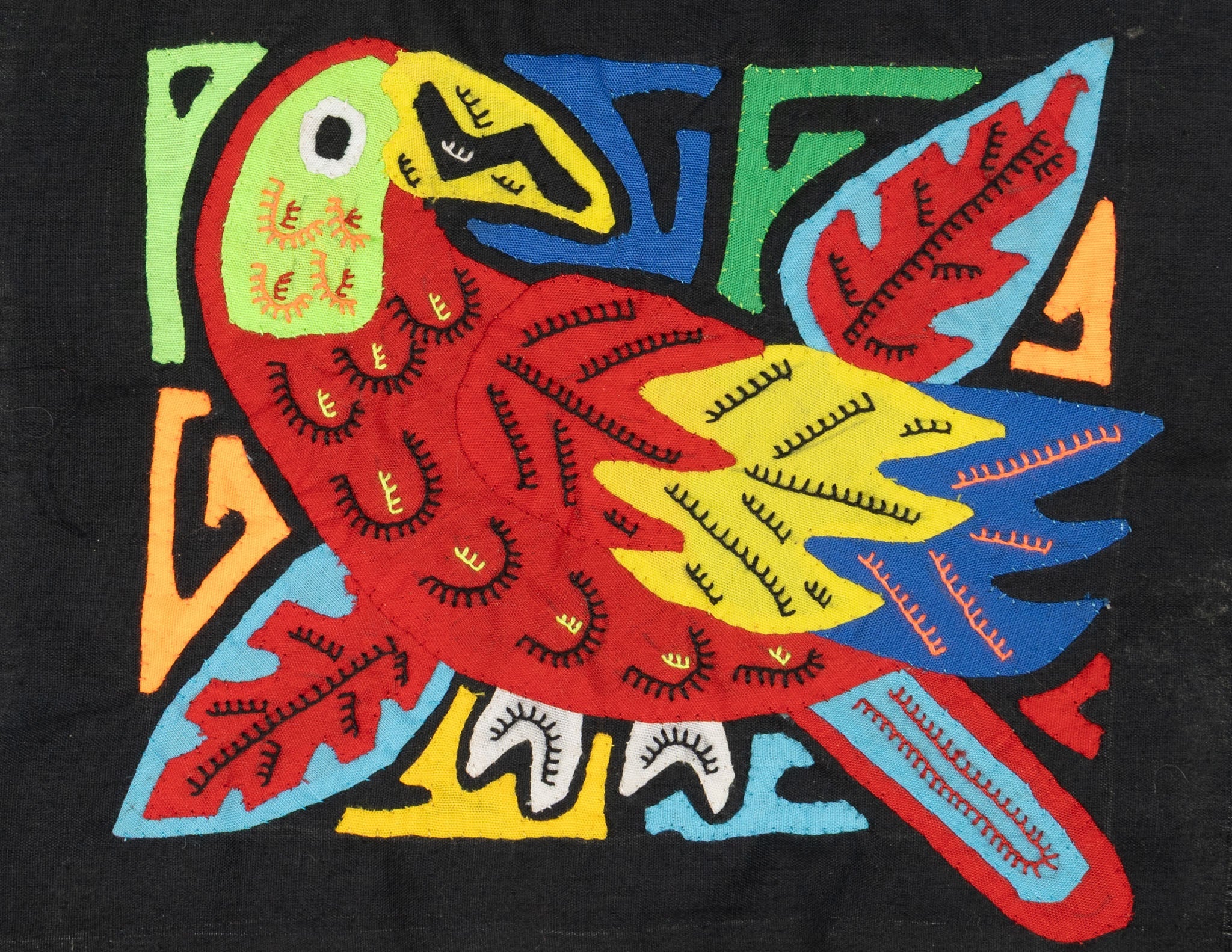 Multicolor Red And Blue Bird Molita