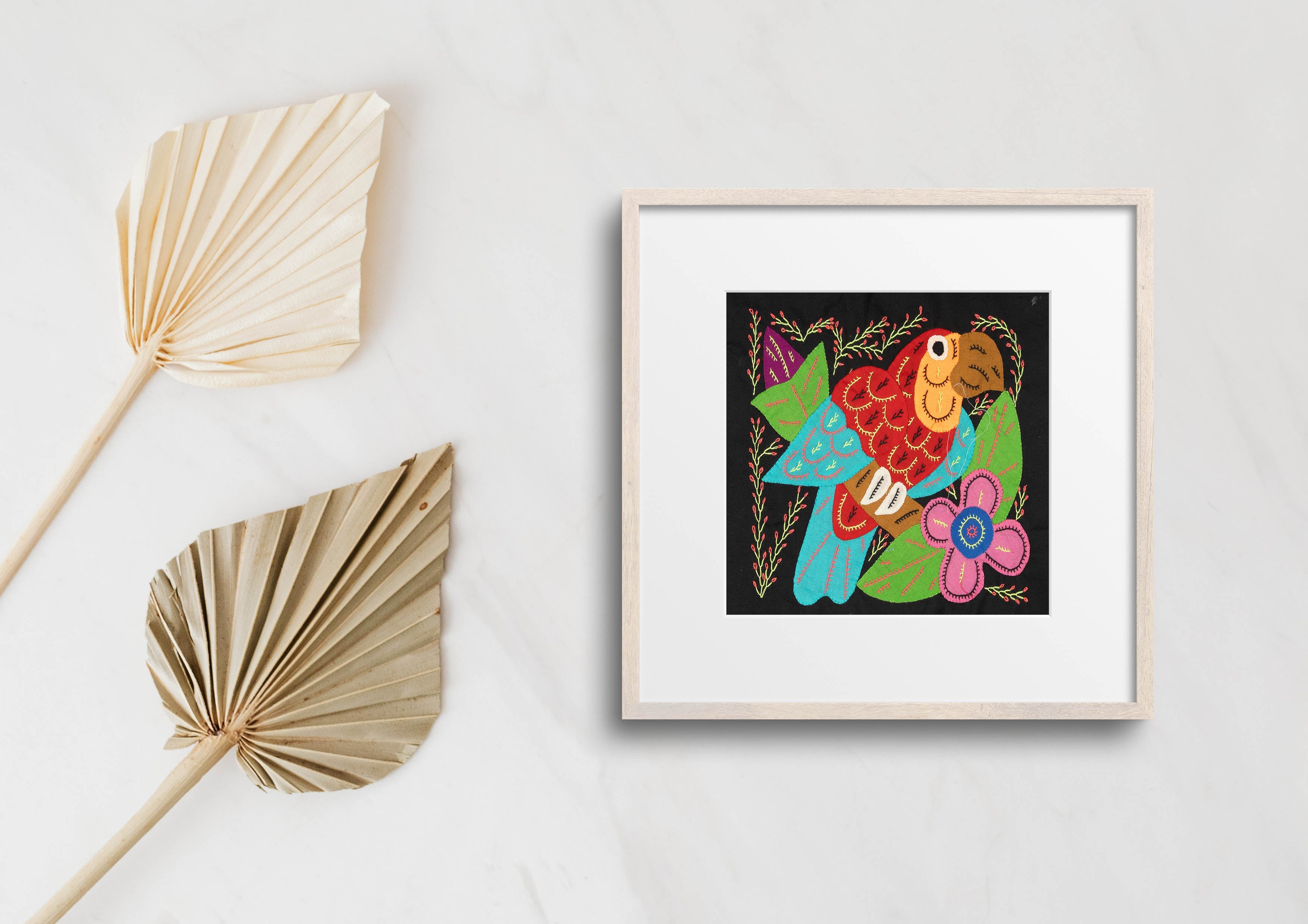Multi-Color Parrot Bird Red And Blue Molita