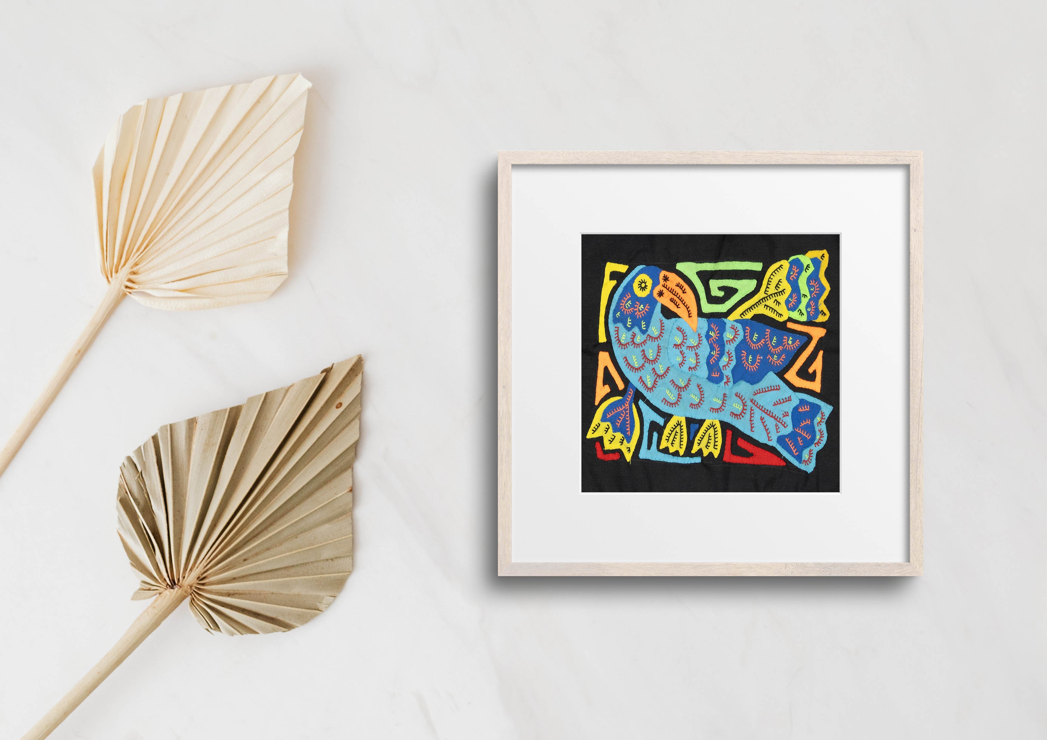 Multicolor Orange Yellow And Blue Bird Molita