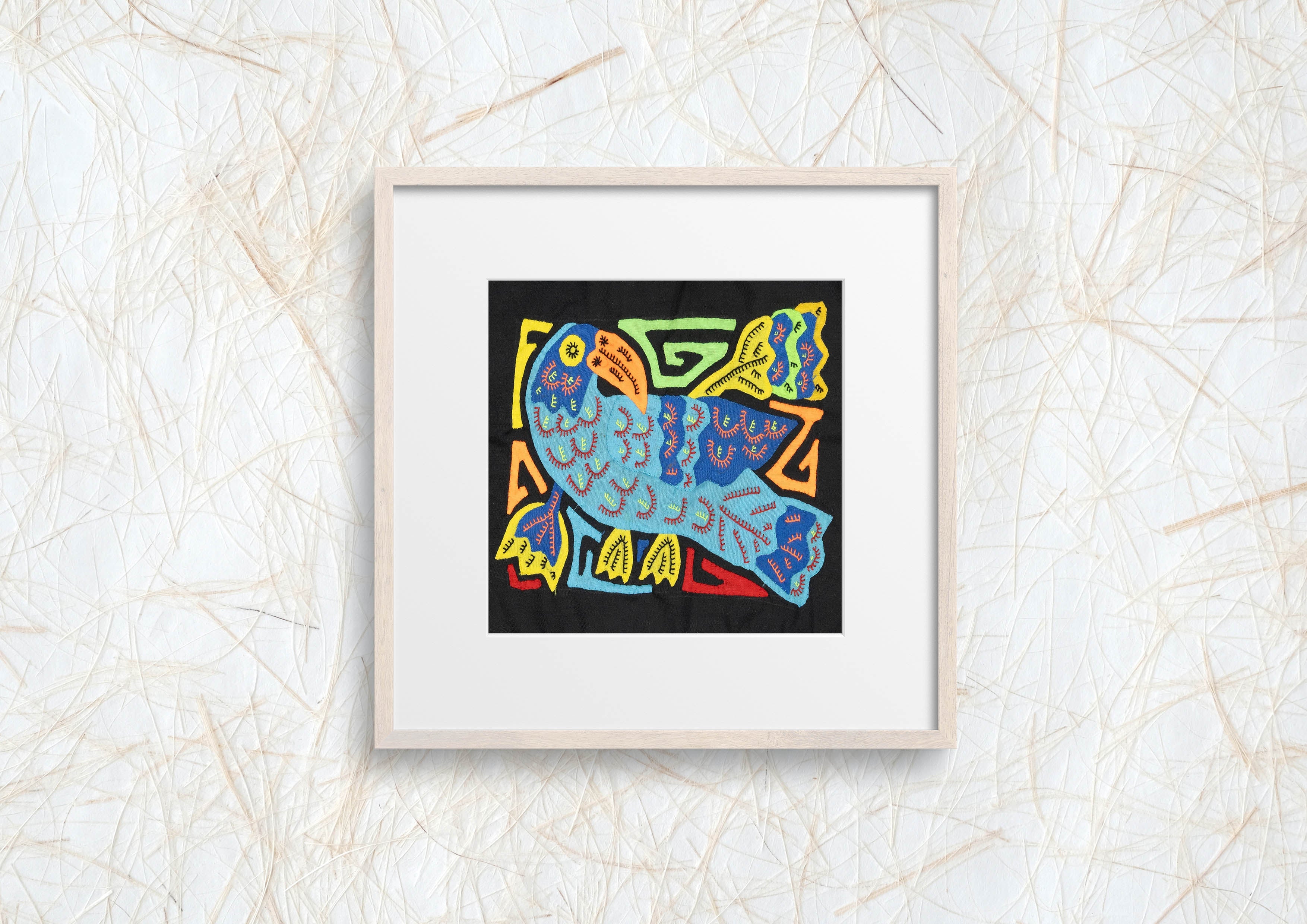 Multicolor Orange Yellow And Blue Bird Molita
