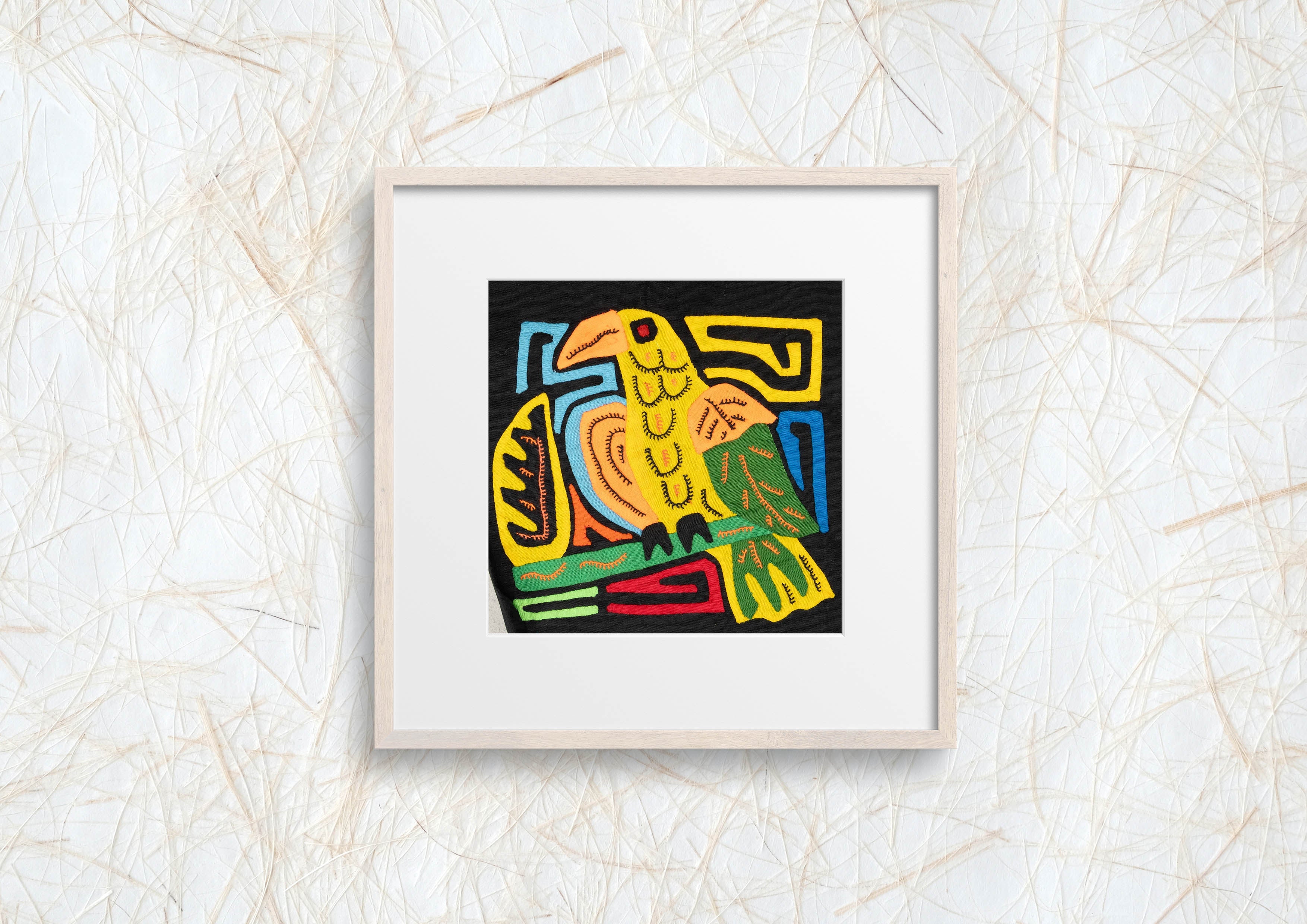 Multicolor Yellow Orange And Blue Bird Molita