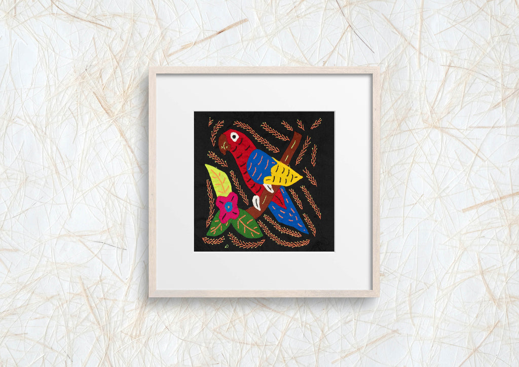 Multi-Color Parrot Bird Red And Blue Molita