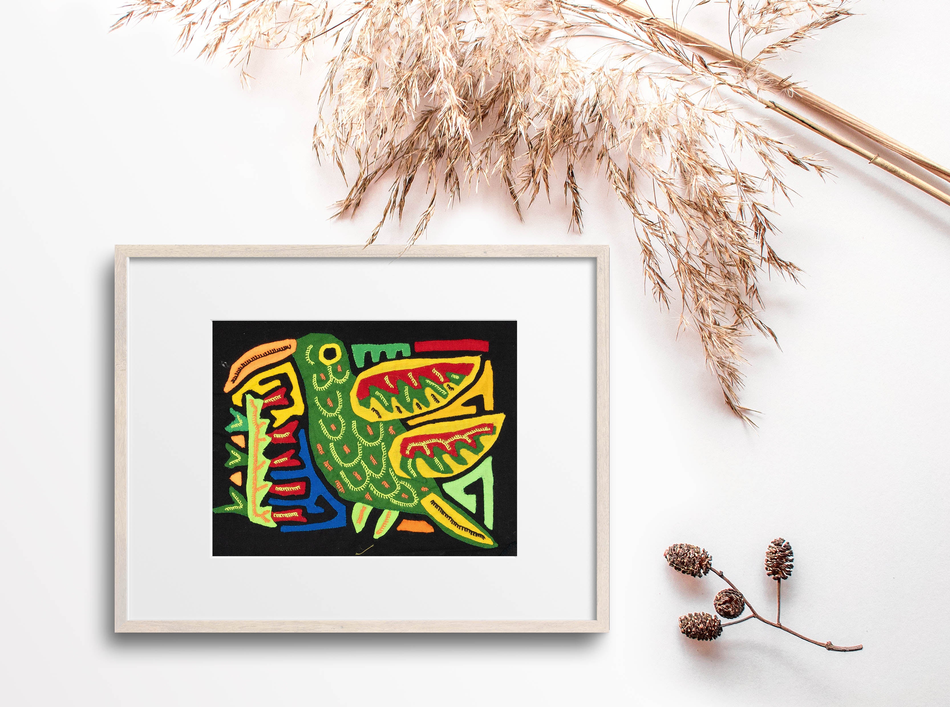 Multicolor Red Yellow And Green Bird Molita