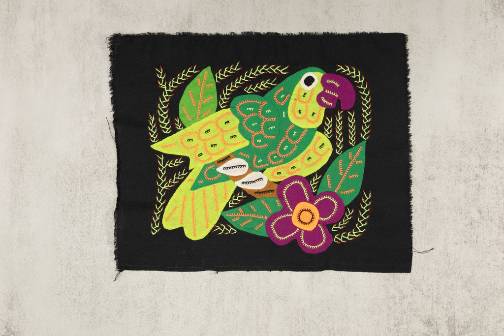 Multi-Color Parrot Bird Green And Purple Molita