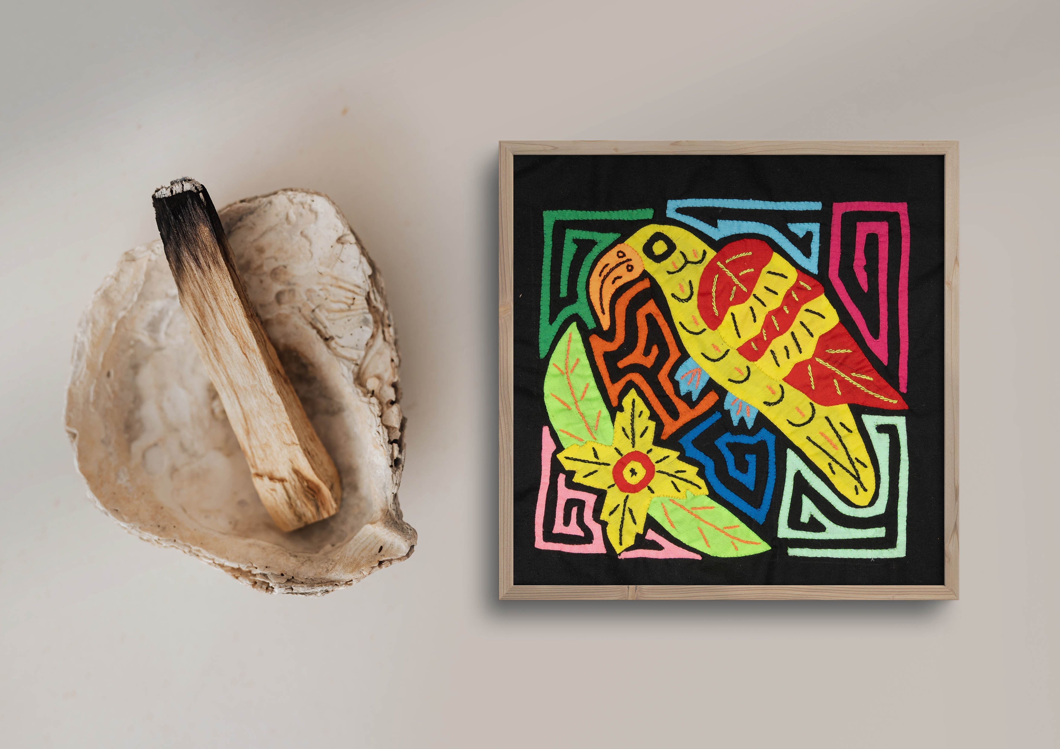 Multi-Color Bird Red And Yellow Molita