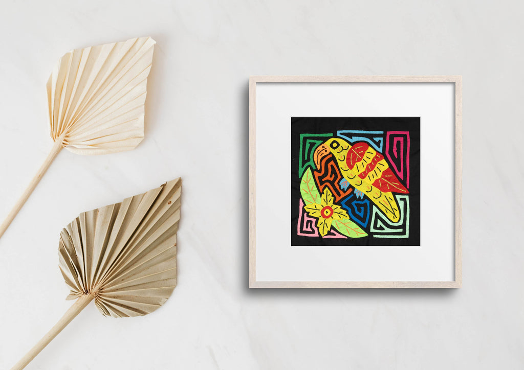 Multi-Color Bird Red And Yellow Molita