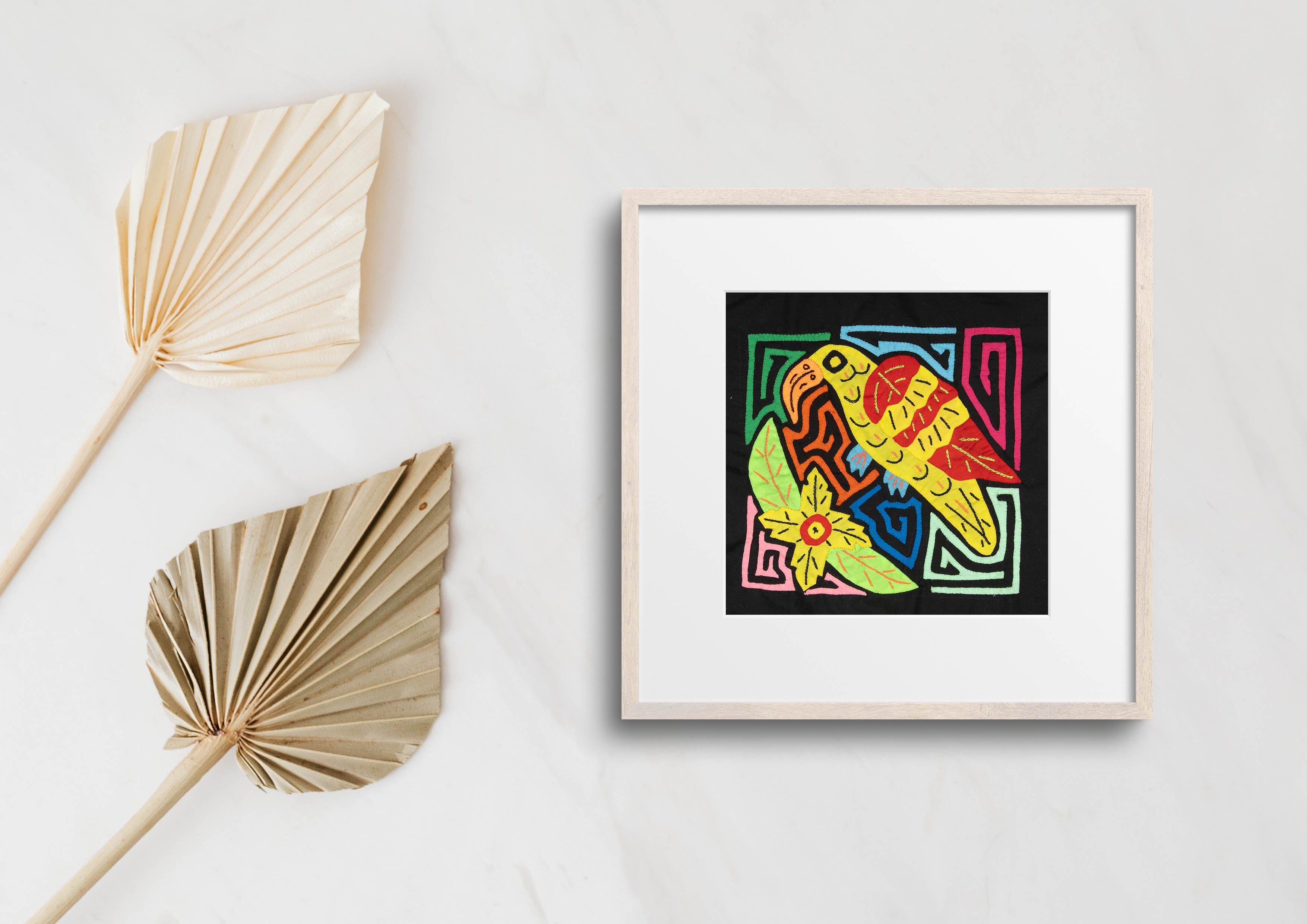 Multi-Color Bird Red And Yellow Molita