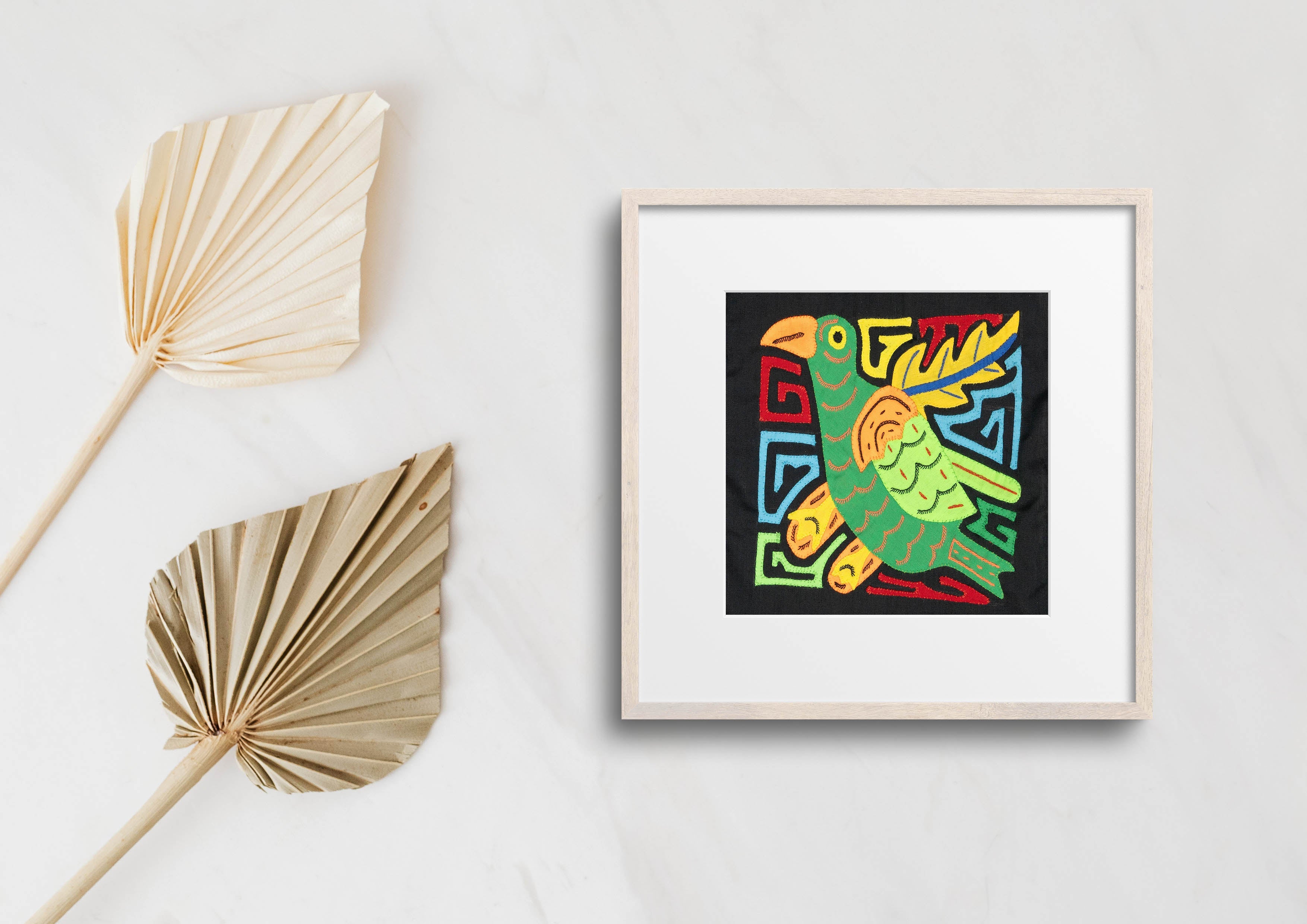 Multicolor Green And Orange Bird Molita