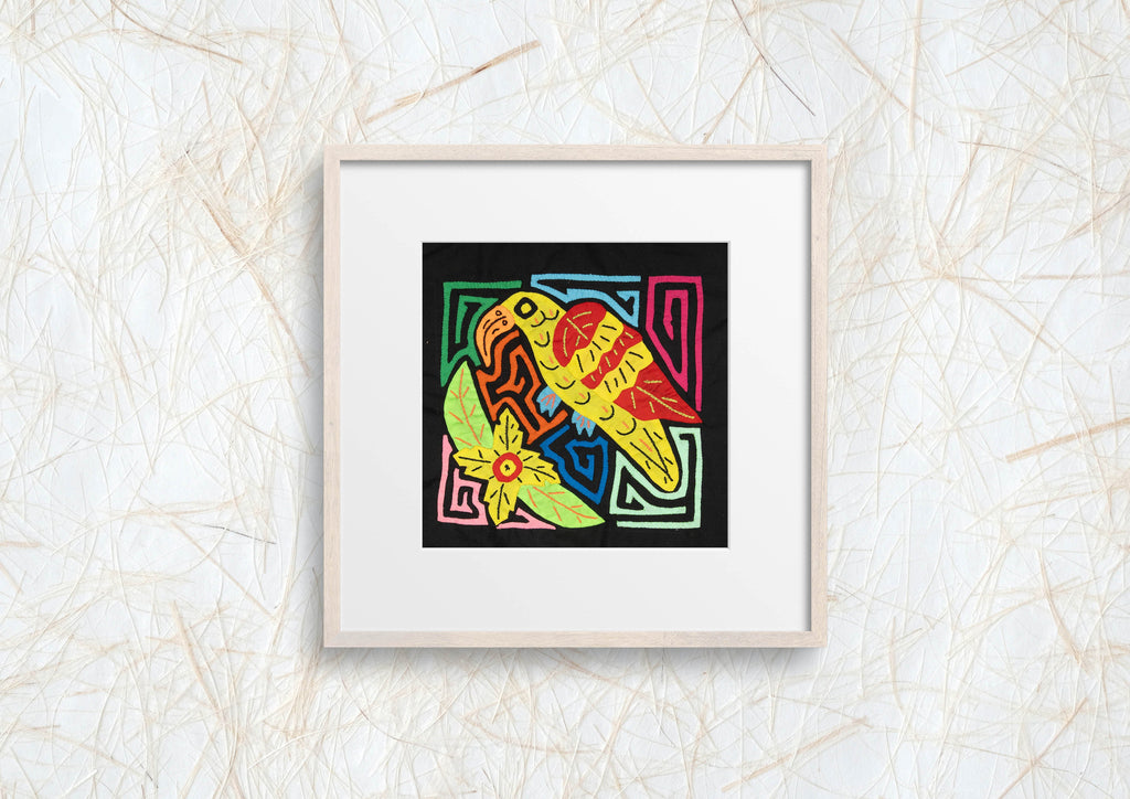 Multi-Color Bird Red And Yellow Molita