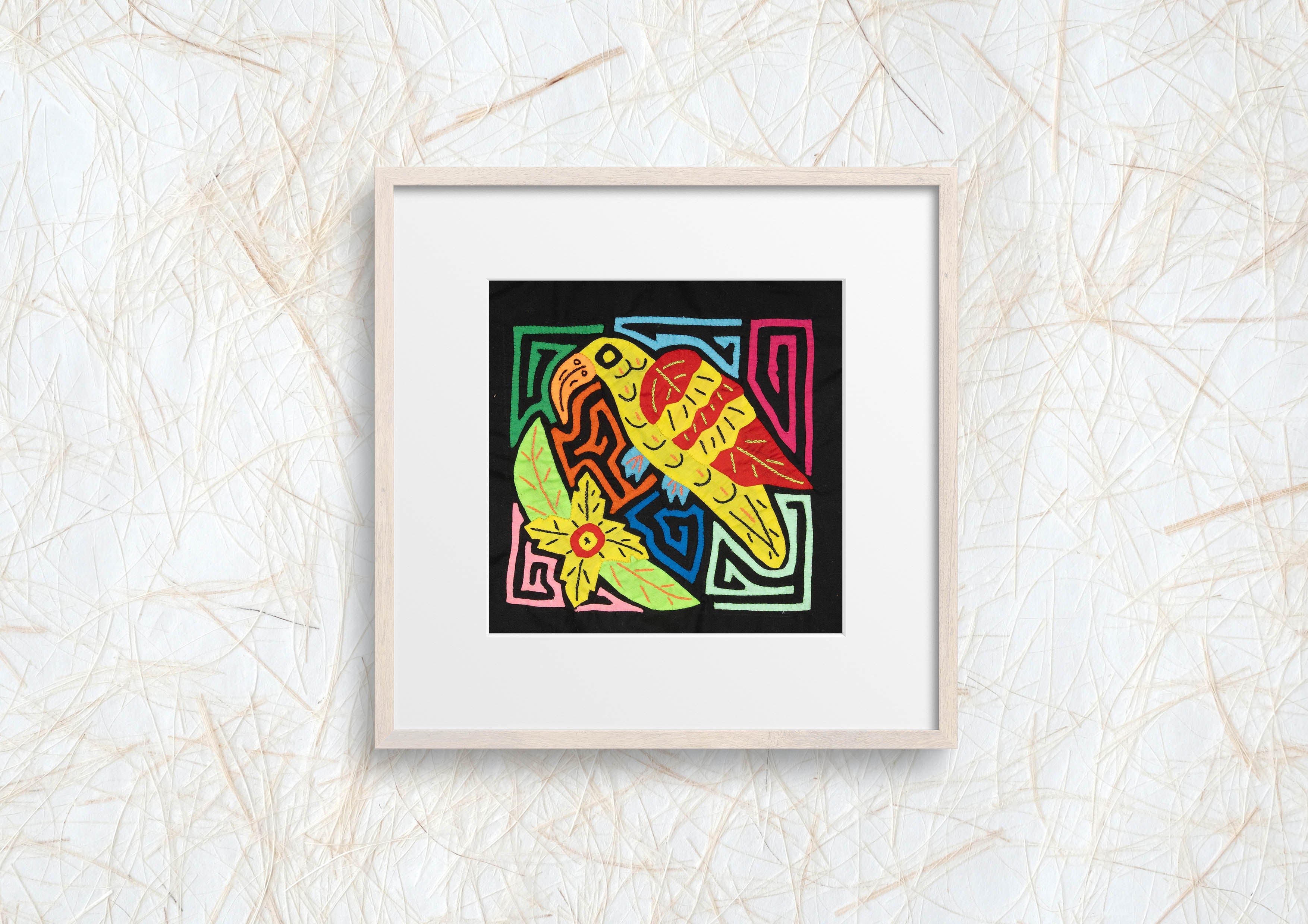 Multi-Color Bird Red And Yellow Molita