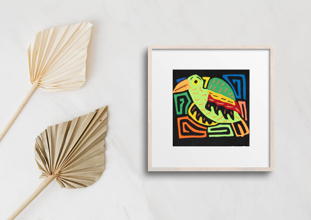 Multicolor Orange Orange And Red Bird Molita