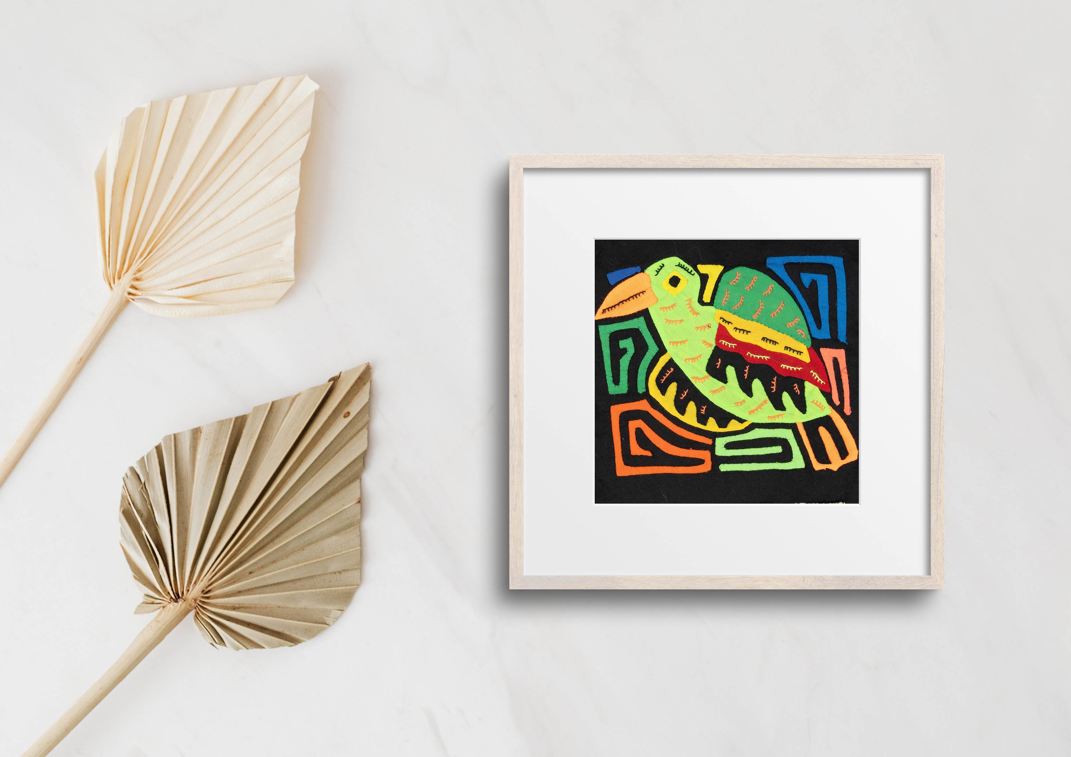 Multicolor Orange Orange And Red Bird Molita