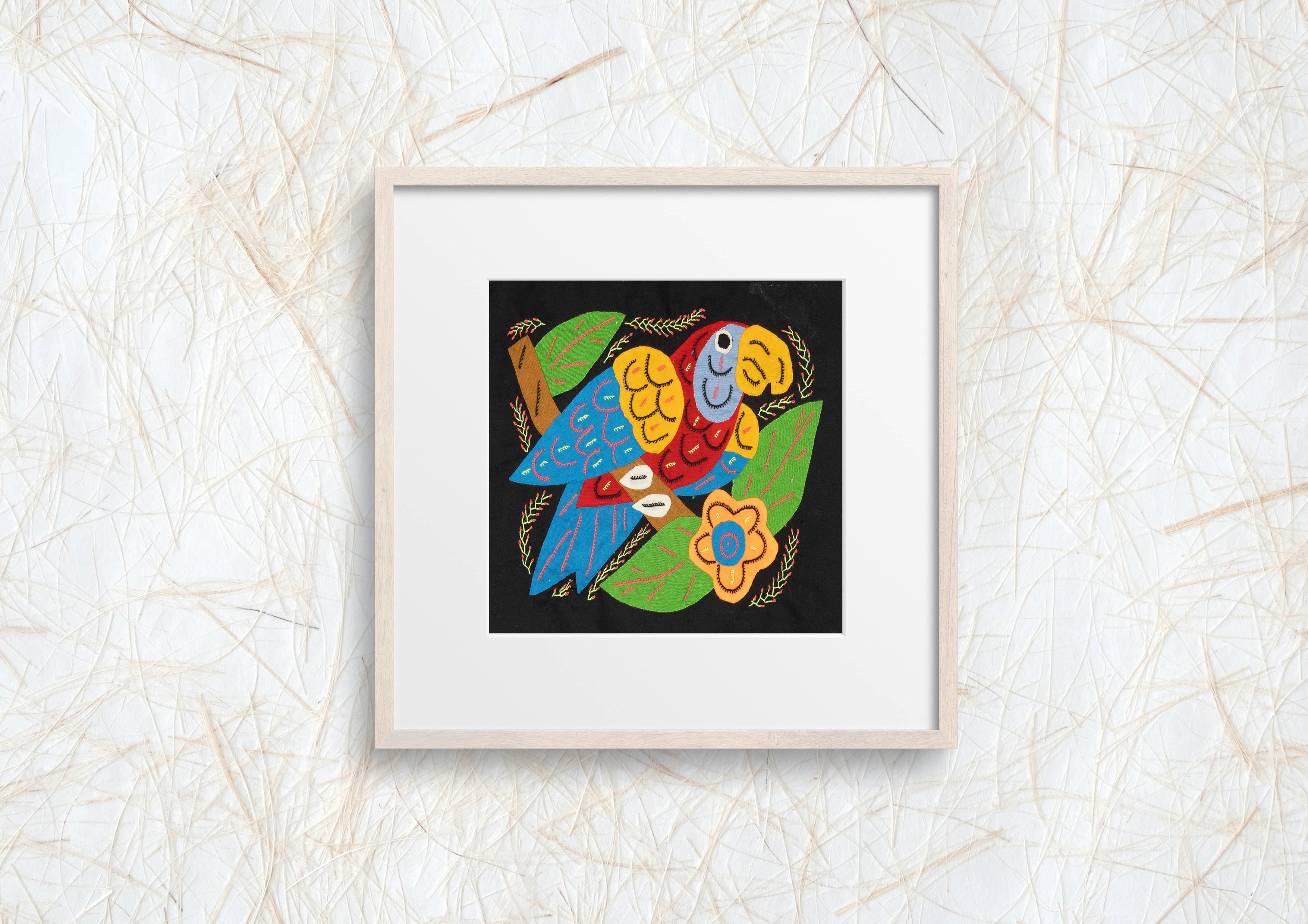 Multi-Color Parrot Bird Red And Blue Molita