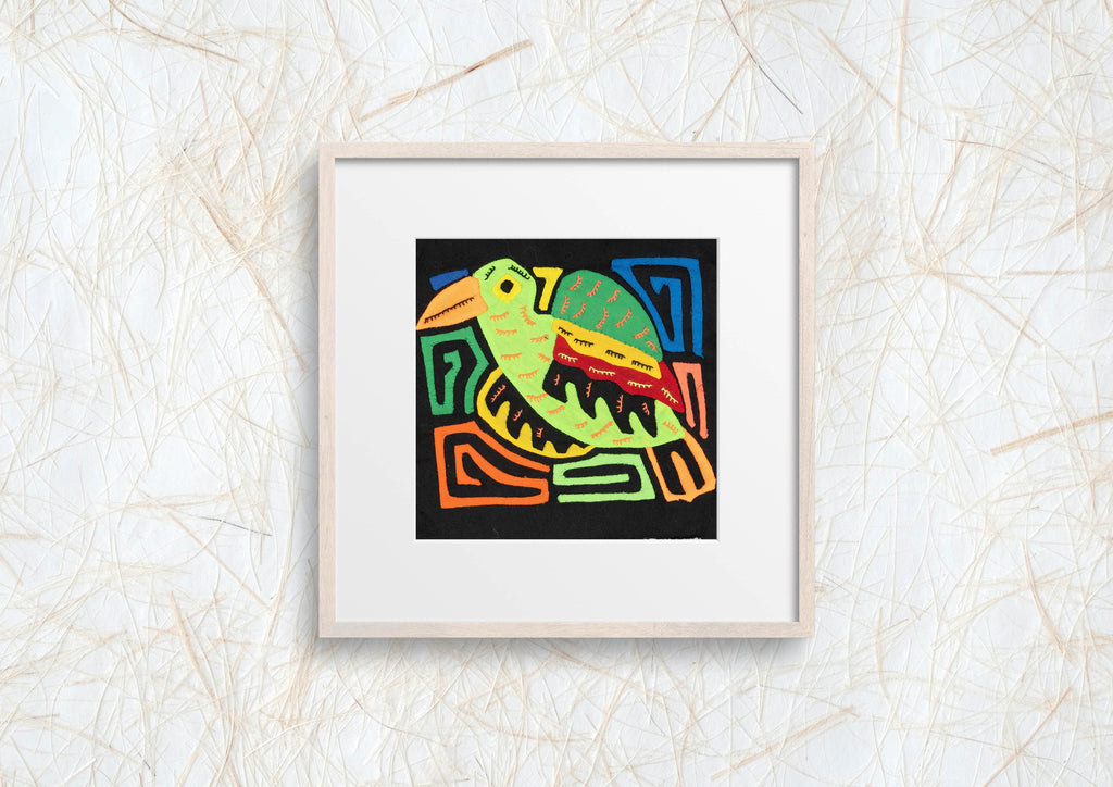 Multicolor Orange Orange And Red Bird Molita
