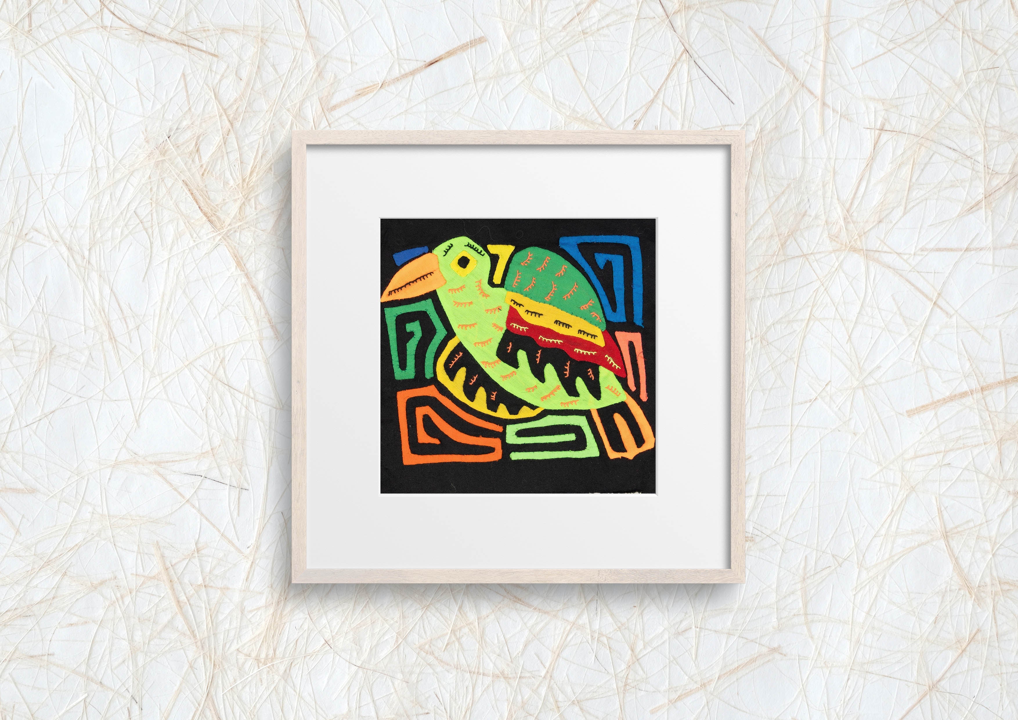 Multicolor Orange Orange And Red Bird Molita