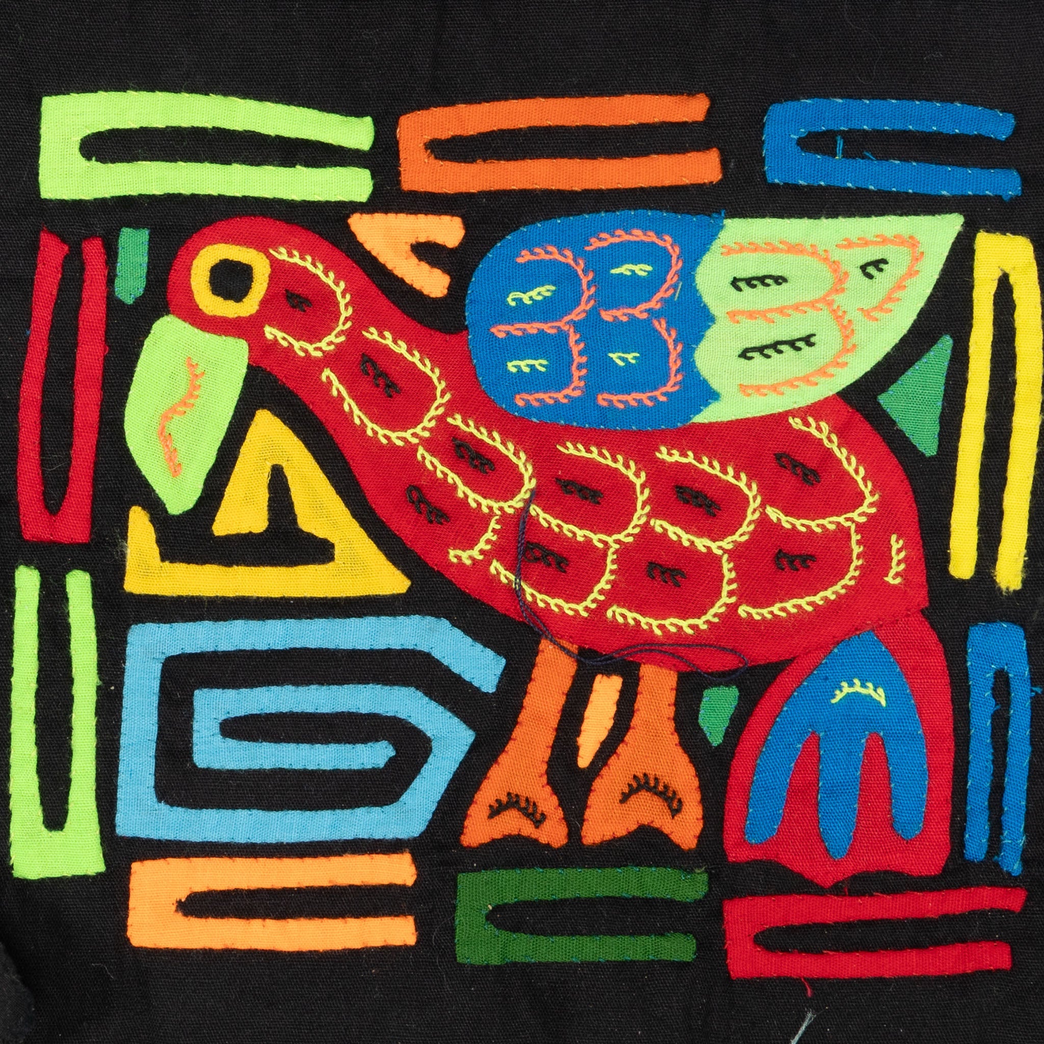 Multicolor Red And Blue Bird Molita